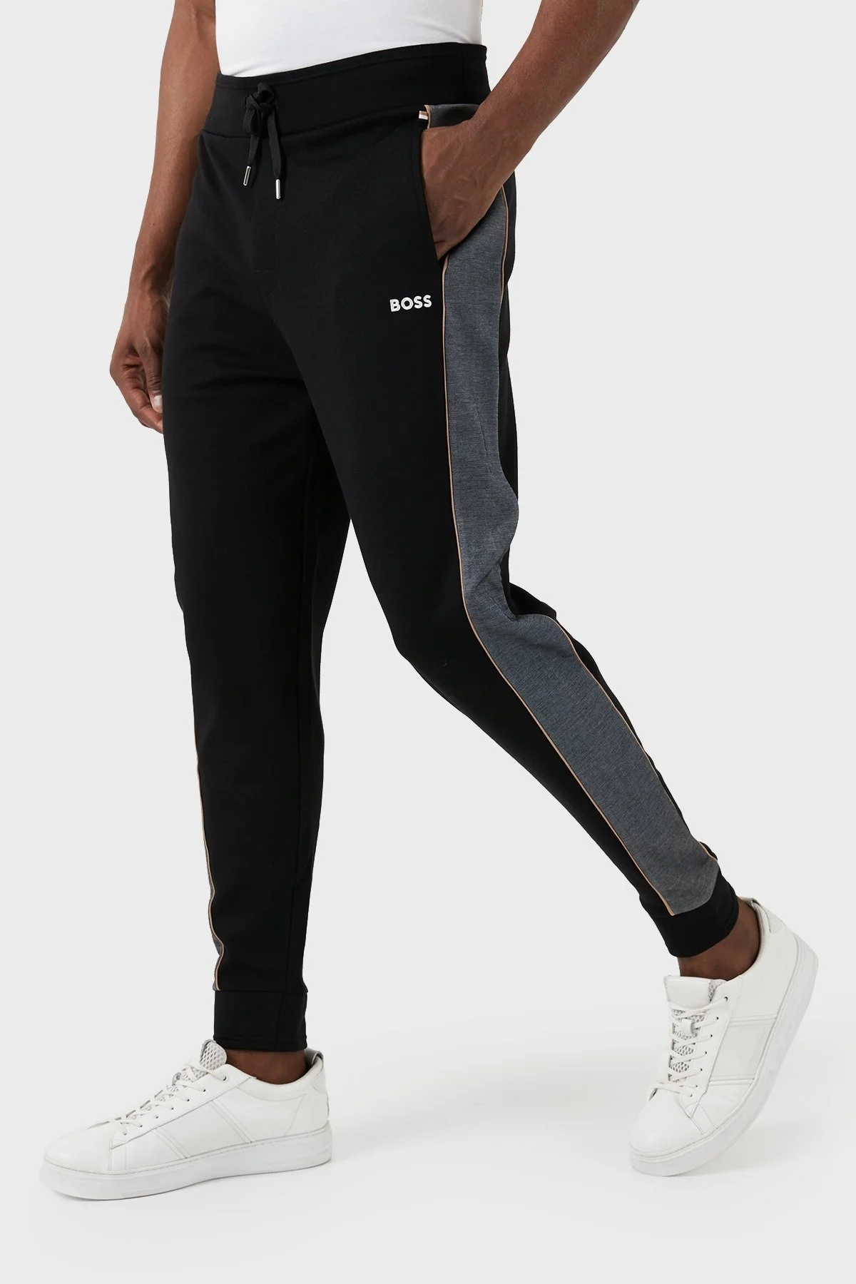 Boss Pamuklu Regular Fit Dik Yaka Erkek Eşofman Takımı 50511040 001 SİYAH - 10