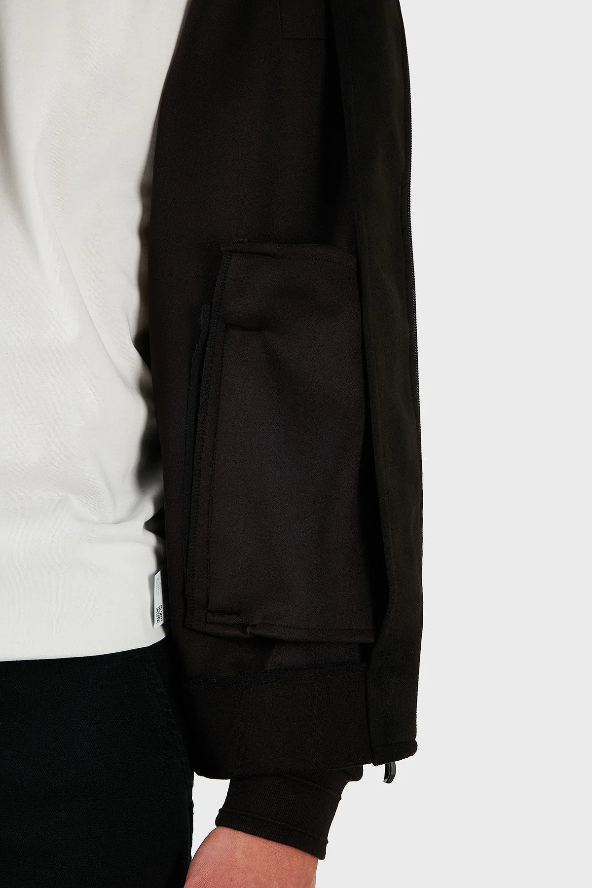 Boss Pamuklu Regular Fit Dik Yaka Fermuarlı Erkek Sweat 50531043 001 SİYAH - 6