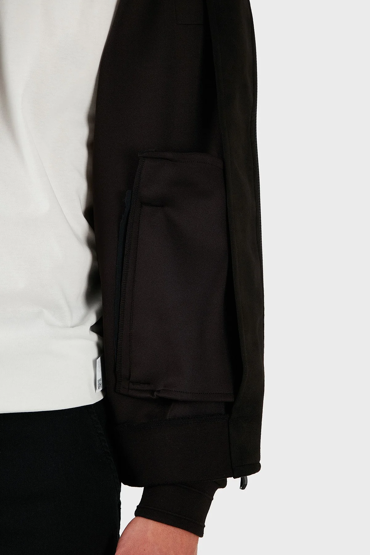Boss Pamuklu Regular Fit Dik Yaka Fermuarlı Erkek Sweat 50531043 001 SİYAH - 6