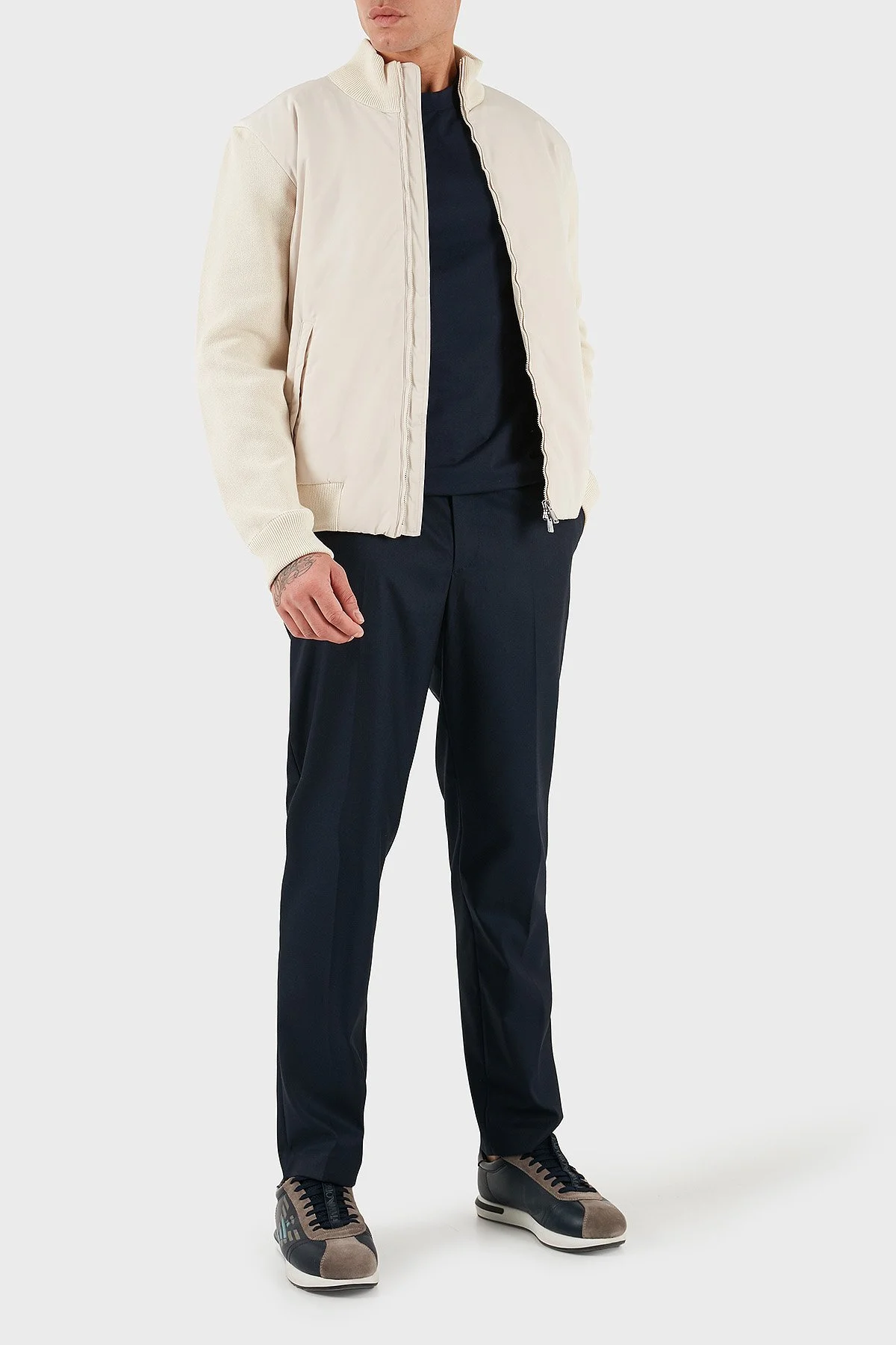 Boss Pamuklu Regular Fit Dik Yaka Logolu Erkek Ceket 50560875 131 BEJ - 2