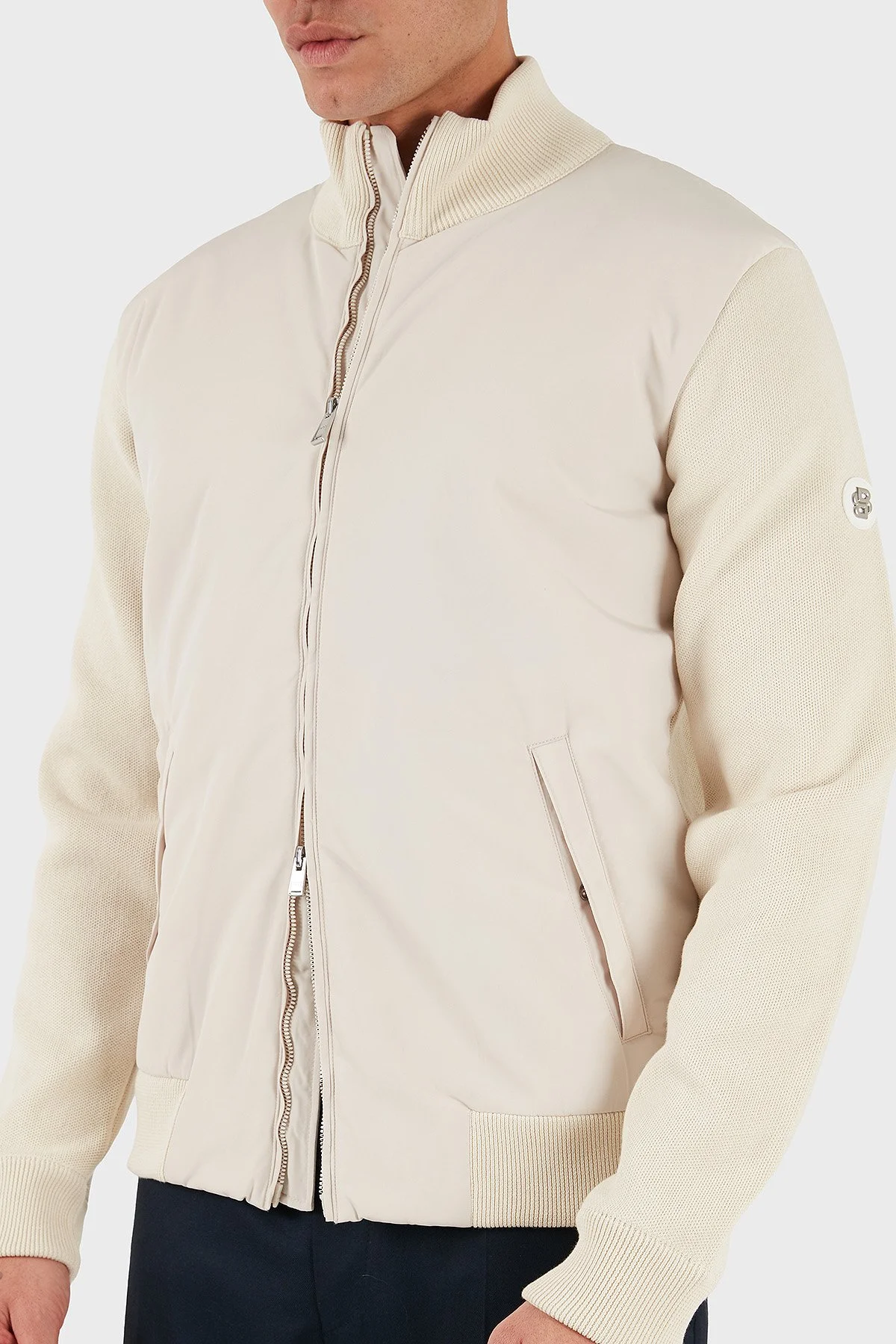 Boss Pamuklu Regular Fit Dik Yaka Logolu Erkek Ceket 50560875 131 BEJ - 5