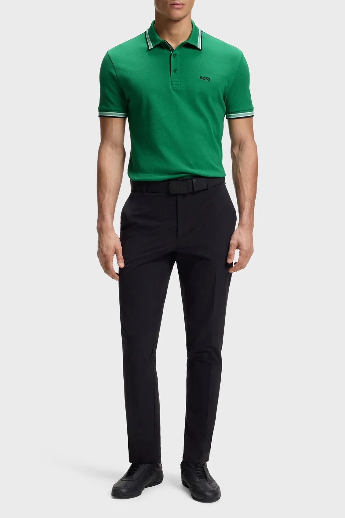 Boss Pamuklu Regular Fit Düğmeli Erkek Polo 50469055 320 YEŞİL - 2