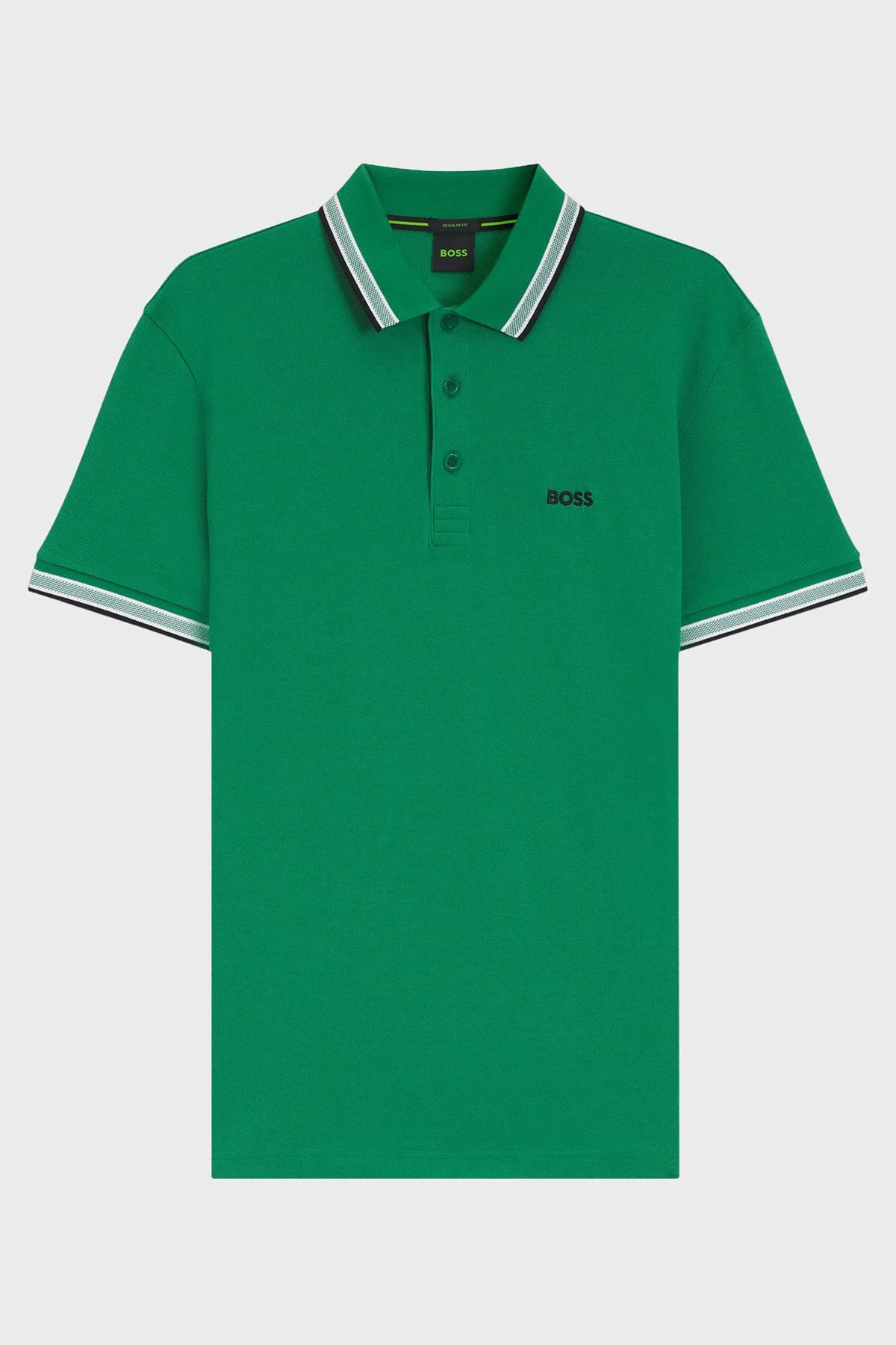 Boss Pamuklu Regular Fit Düğmeli Erkek Polo 50469055 320 YEŞİL - 5