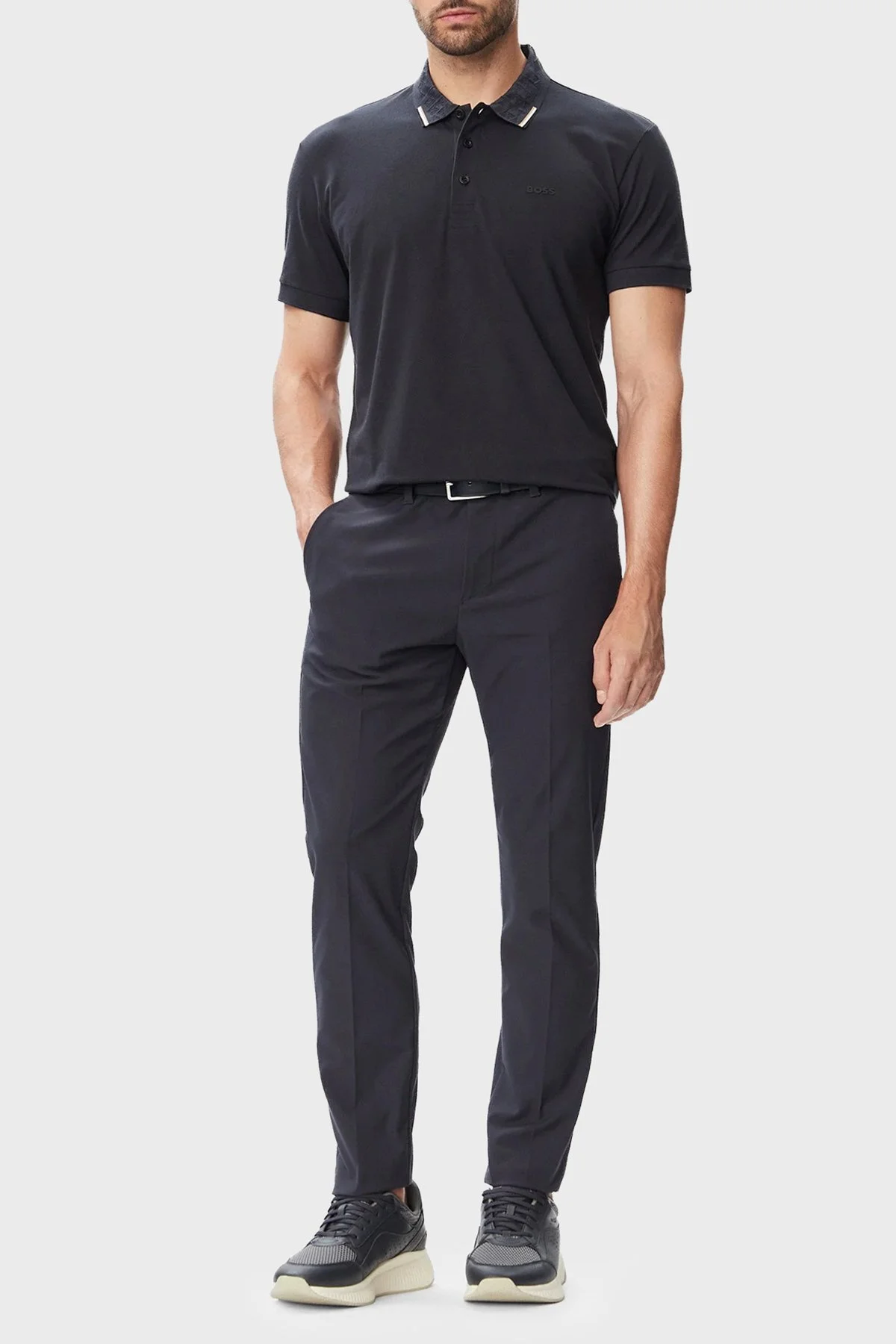 Boss Pamuklu Regular Fit Düğmeli Erkek Polo 50564779 402 Lacivert - 2