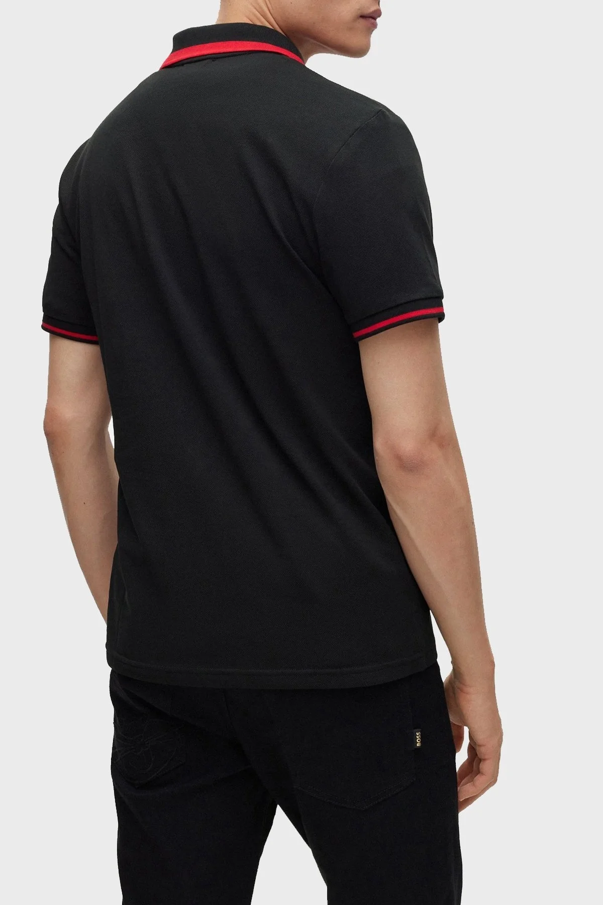 Boss Pamuklu Regular Fit Düğmeli Erkek Polo T Shirt 50485406 001 SİYAH - 3