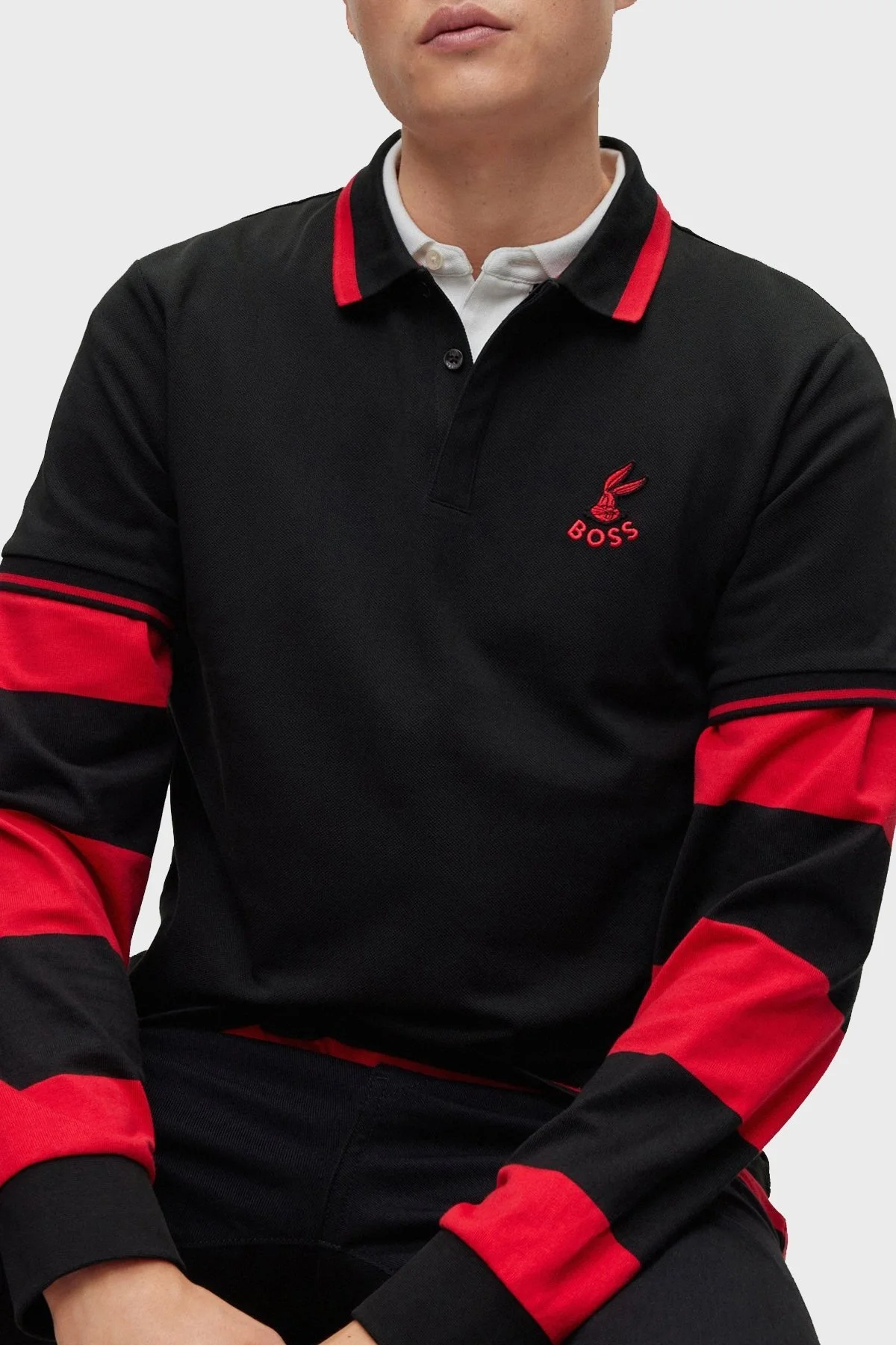 Boss Pamuklu Regular Fit Düğmeli Erkek Polo T Shirt 50485406 001 SİYAH - 4