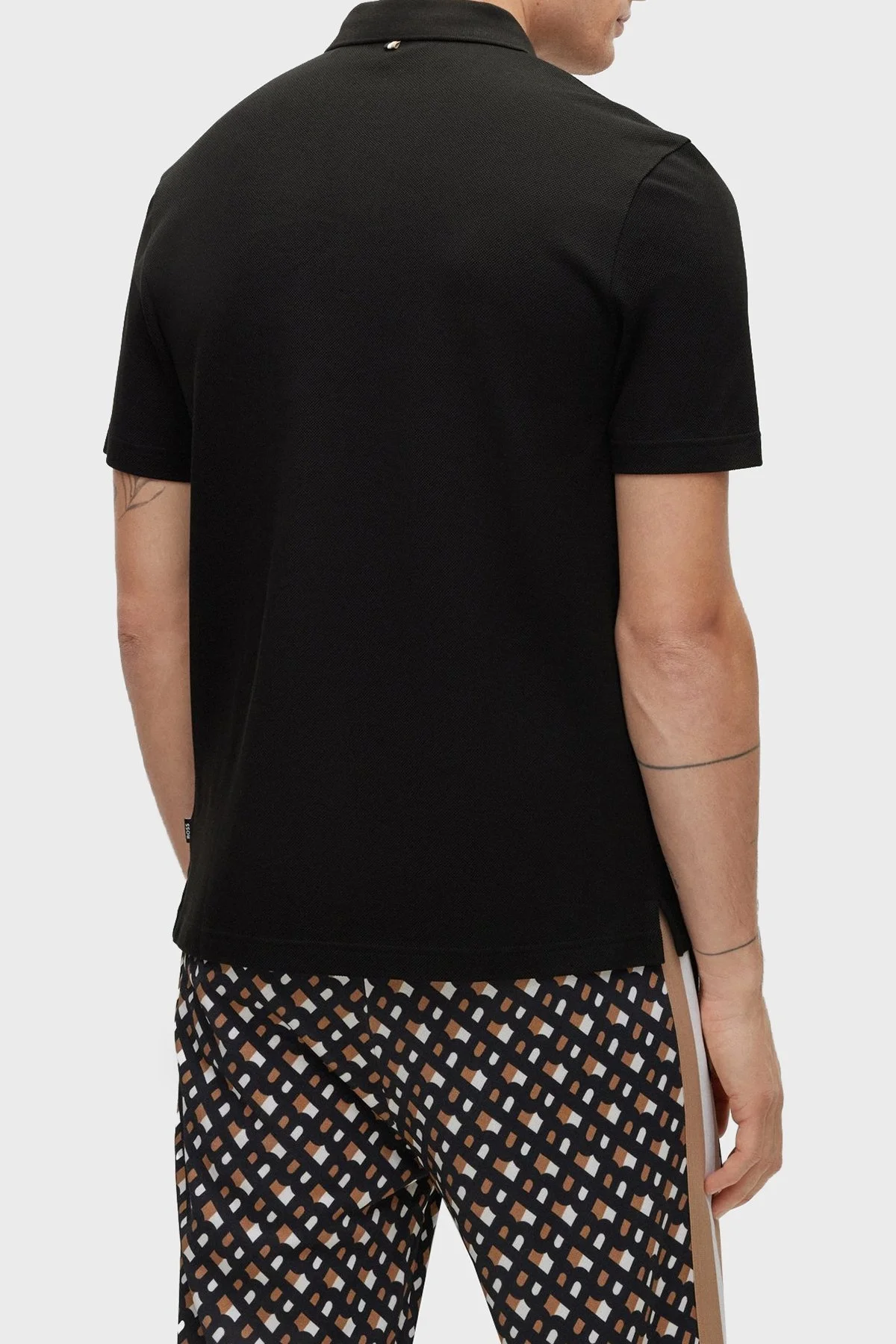 Boss Pamuklu Regular Fit Düğmeli Erkek Polo T Shirt 50488266 001 SİYAH - 2