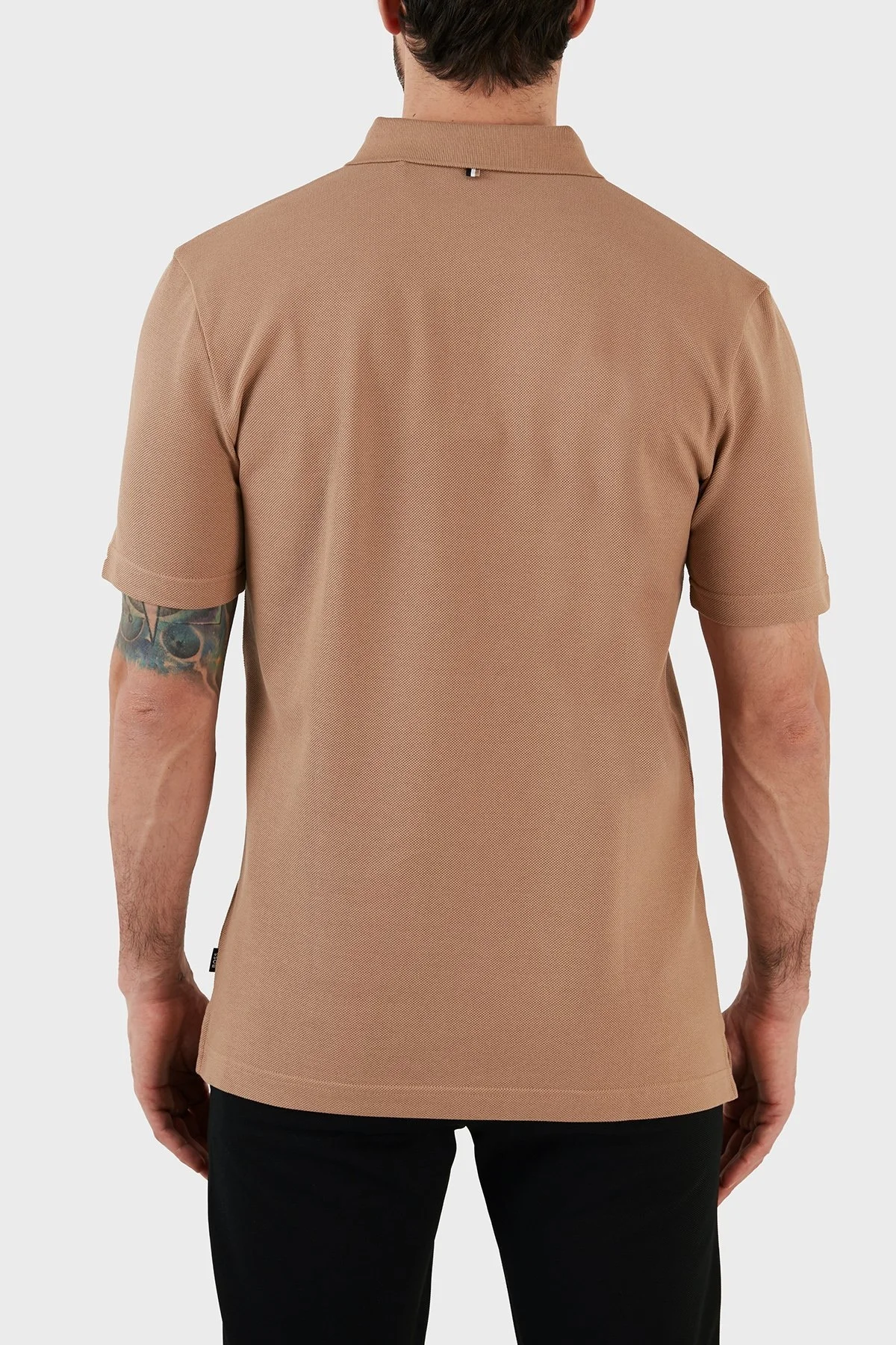 Boss Pamuklu Regular Fit Düğmeli Erkek Polo T Shirt 50488266 260 BEJ - 6