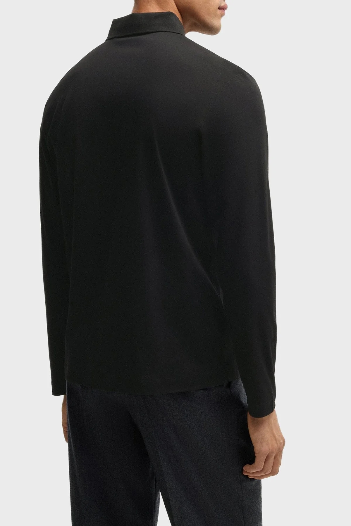 Boss Pamuklu Regular Fit Düğmeli Erkek Polo Yaka Sweat 50523917 002 SİYAH - 3