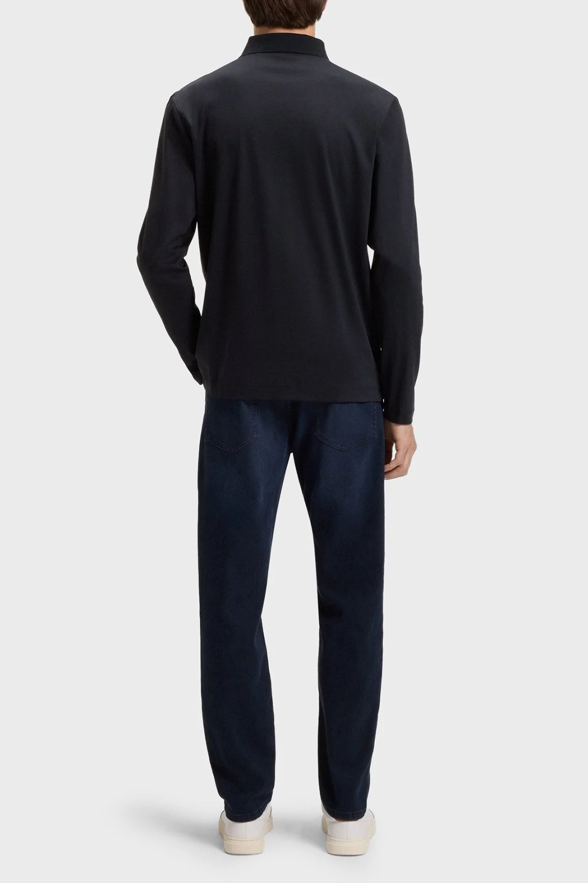 Boss Pamuklu Regular Fit Düğmeli Erkek Polo Yaka Sweat 50523917 406 LACİVERT - 3