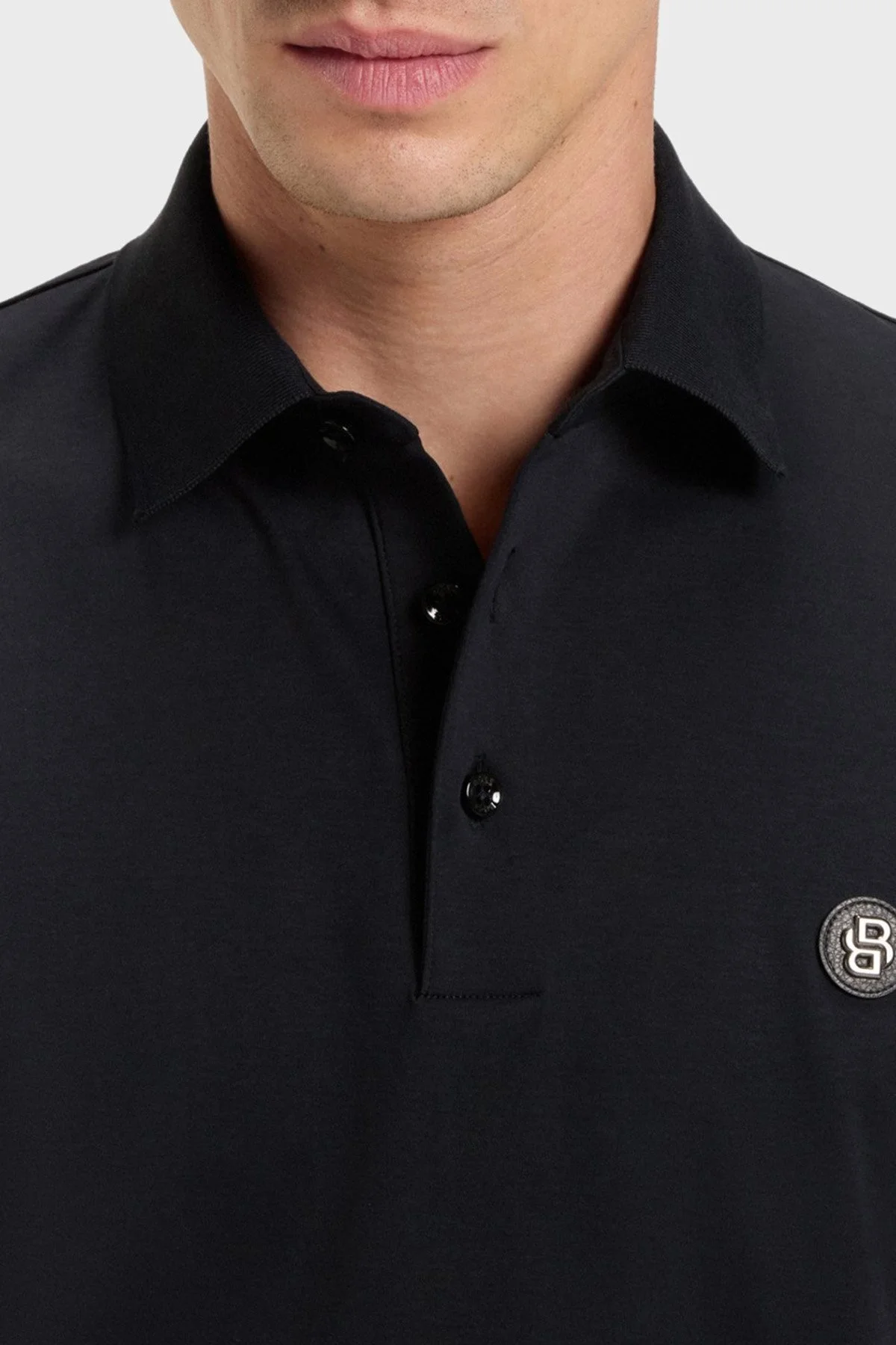 Boss Pamuklu Regular Fit Düğmeli Erkek Polo Yaka Sweat 50523917 406 LACİVERT - 4