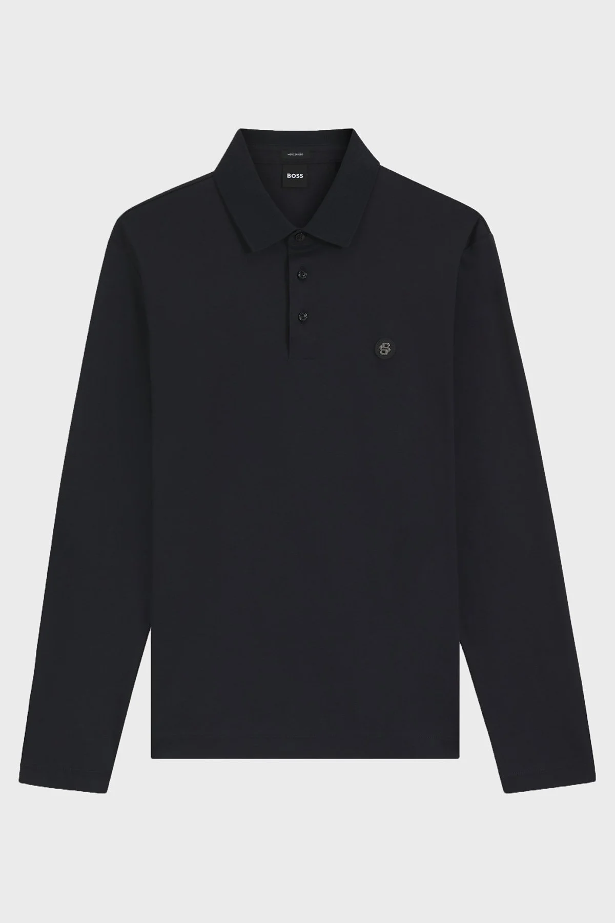 Boss Pamuklu Regular Fit Düğmeli Erkek Polo Yaka Sweat 50523917 406 LACİVERT - 5