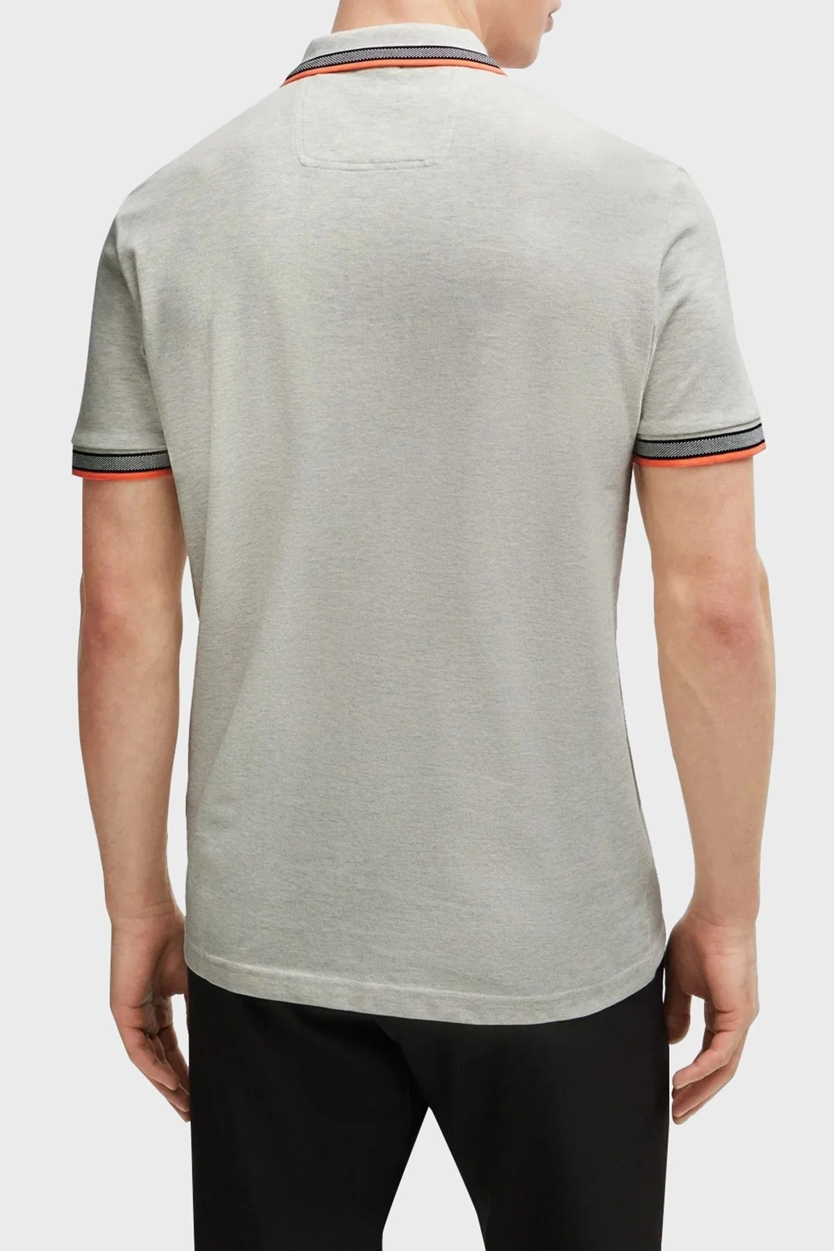Boss Pamuklu Regular Fit Düğmeli Erkek Polo Yaka T Shirt 50469055 058 GRİ - 8