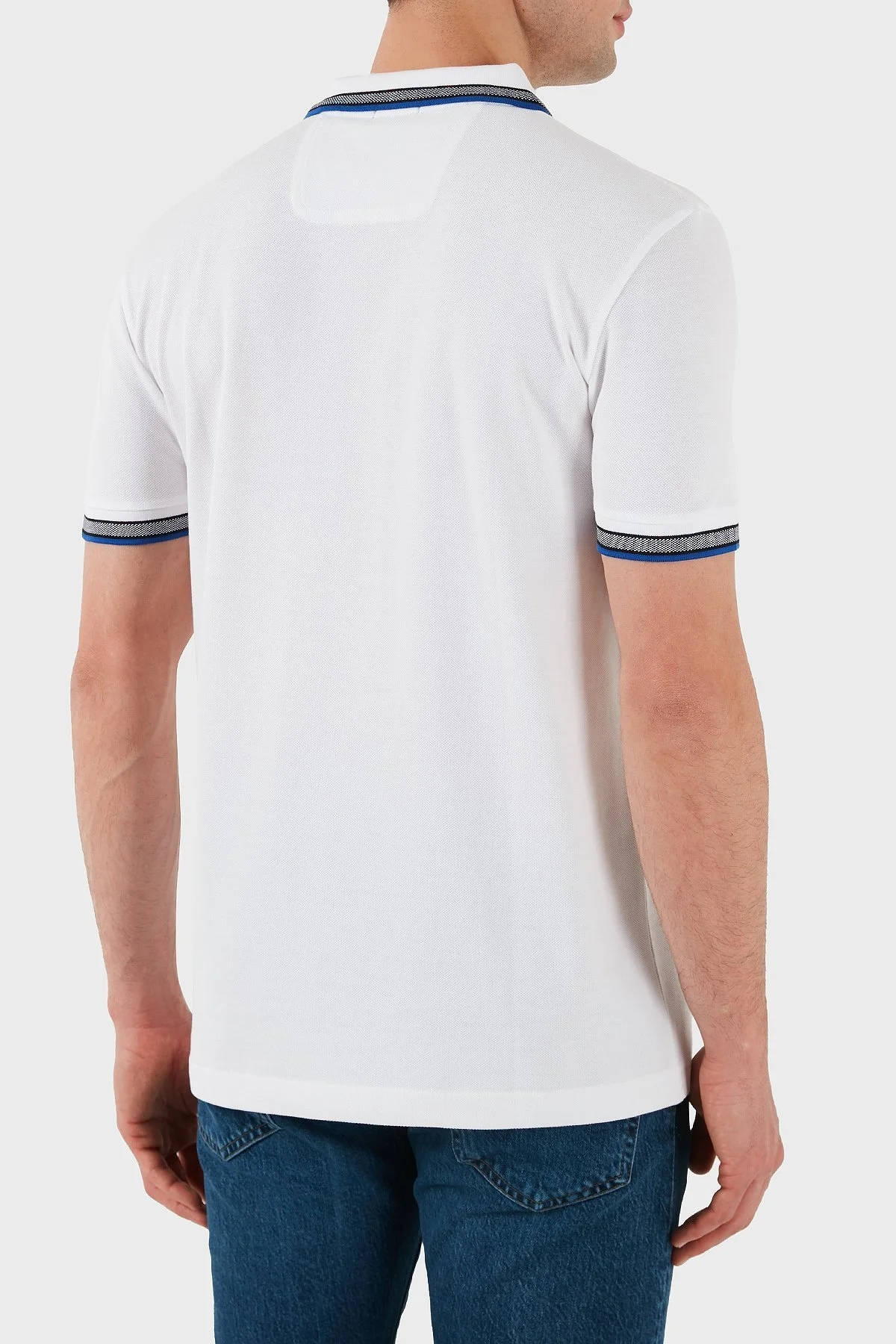 Boss Pamuklu Regular Fit Düğmeli Erkek Polo Yaka T Shirt 50469055 106 BEYAZ - 9
