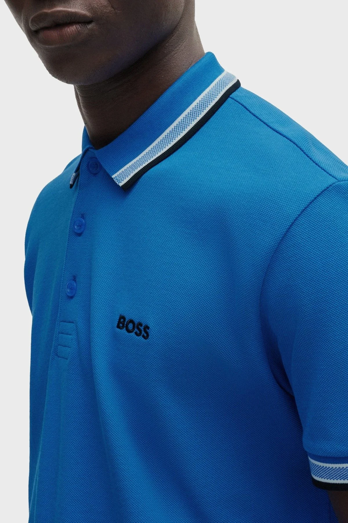 Boss Pamuklu Regular Fit Düğmeli Erkek Polo Yaka T Shirt 50469055 424 SAKS - 4