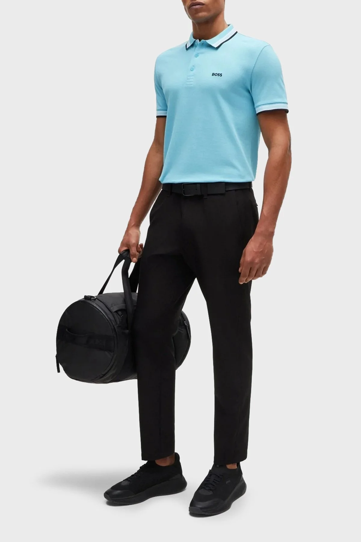 Boss Pamuklu Regular Fit Düğmeli Erkek Polo Yaka T Shirt 50469055 527 AÇIK MAVİ - 6