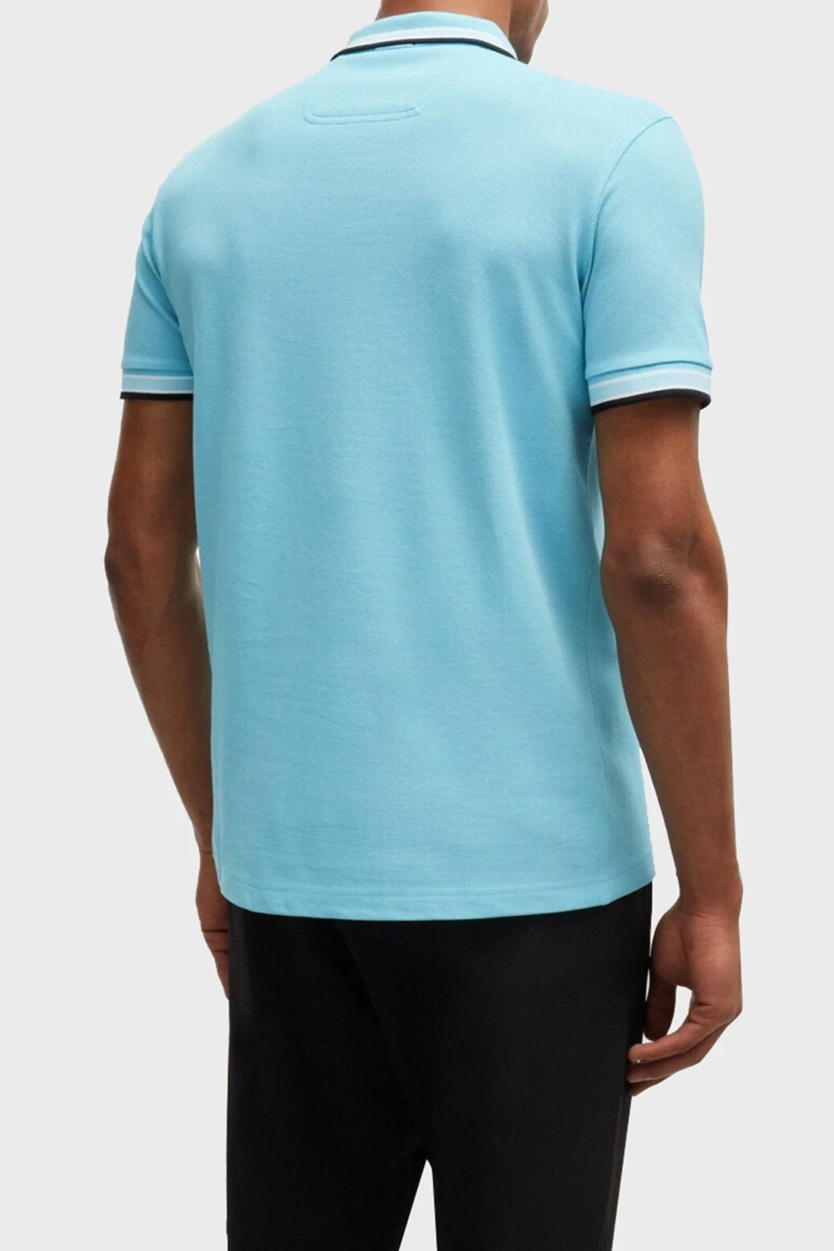 Boss Pamuklu Regular Fit Düğmeli Erkek Polo Yaka T Shirt 50469055 527 AÇIK MAVİ - 3