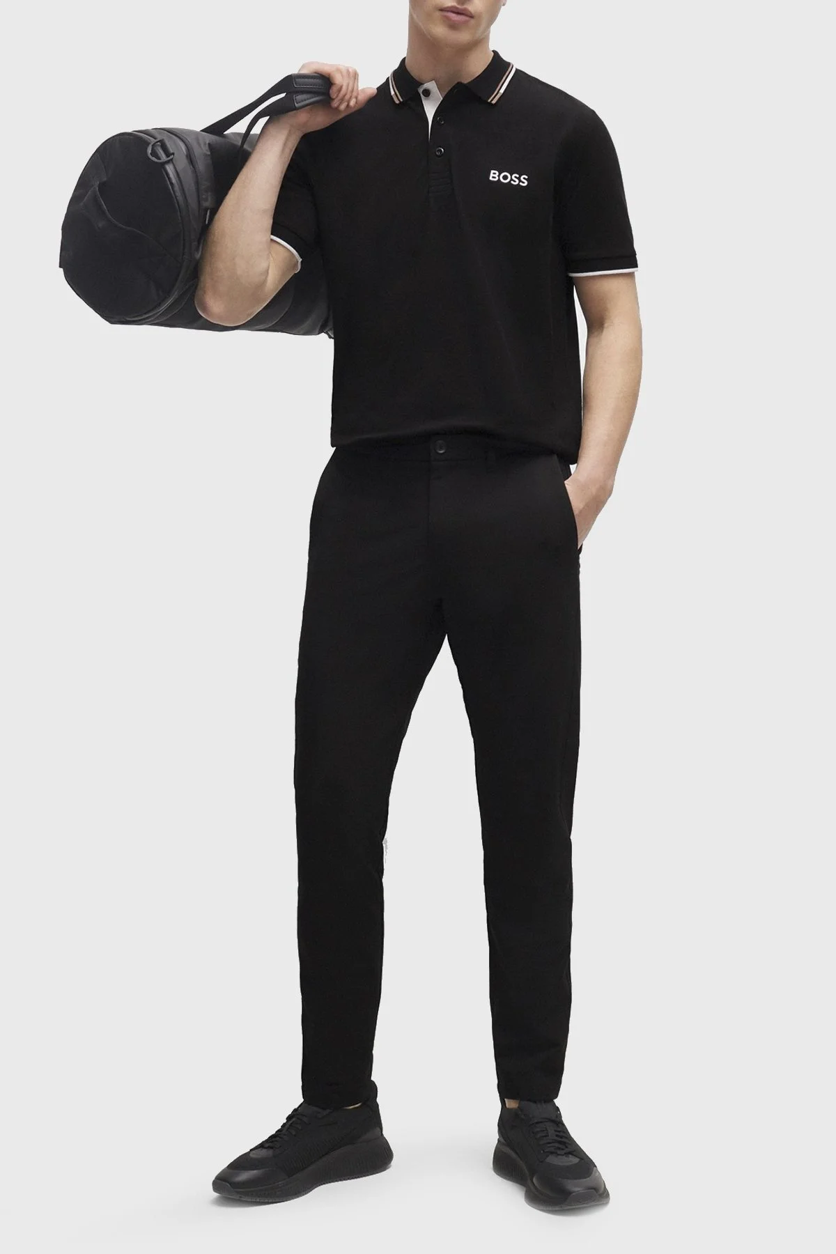 Boss Pamuklu Regular Fit Düğmeli Erkek Polo Yaka T Shirt 50469102 002 SİYAH - 2