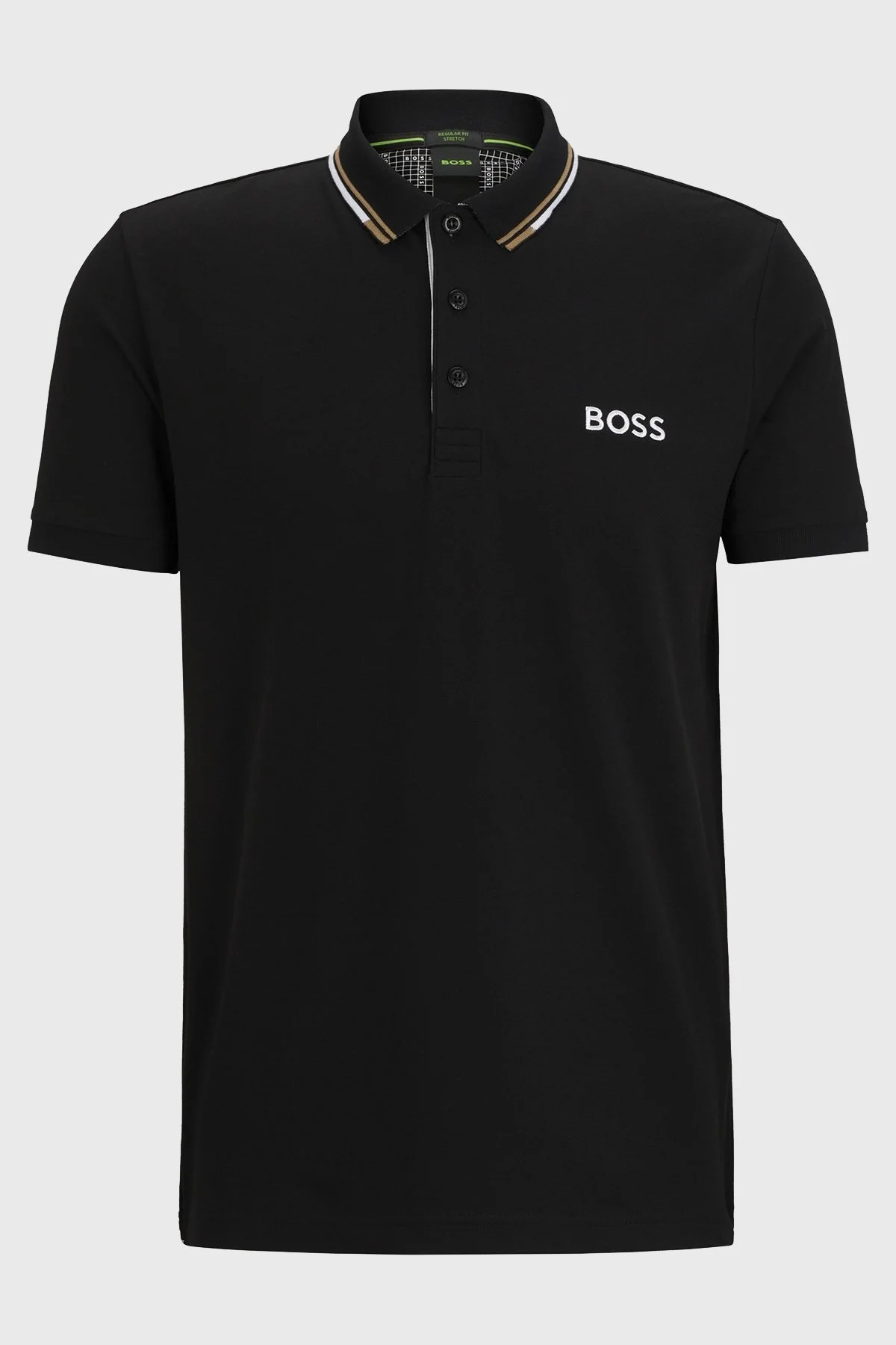 Boss Pamuklu Regular Fit Düğmeli Erkek Polo Yaka T Shirt 50469102 002 SİYAH - 5
