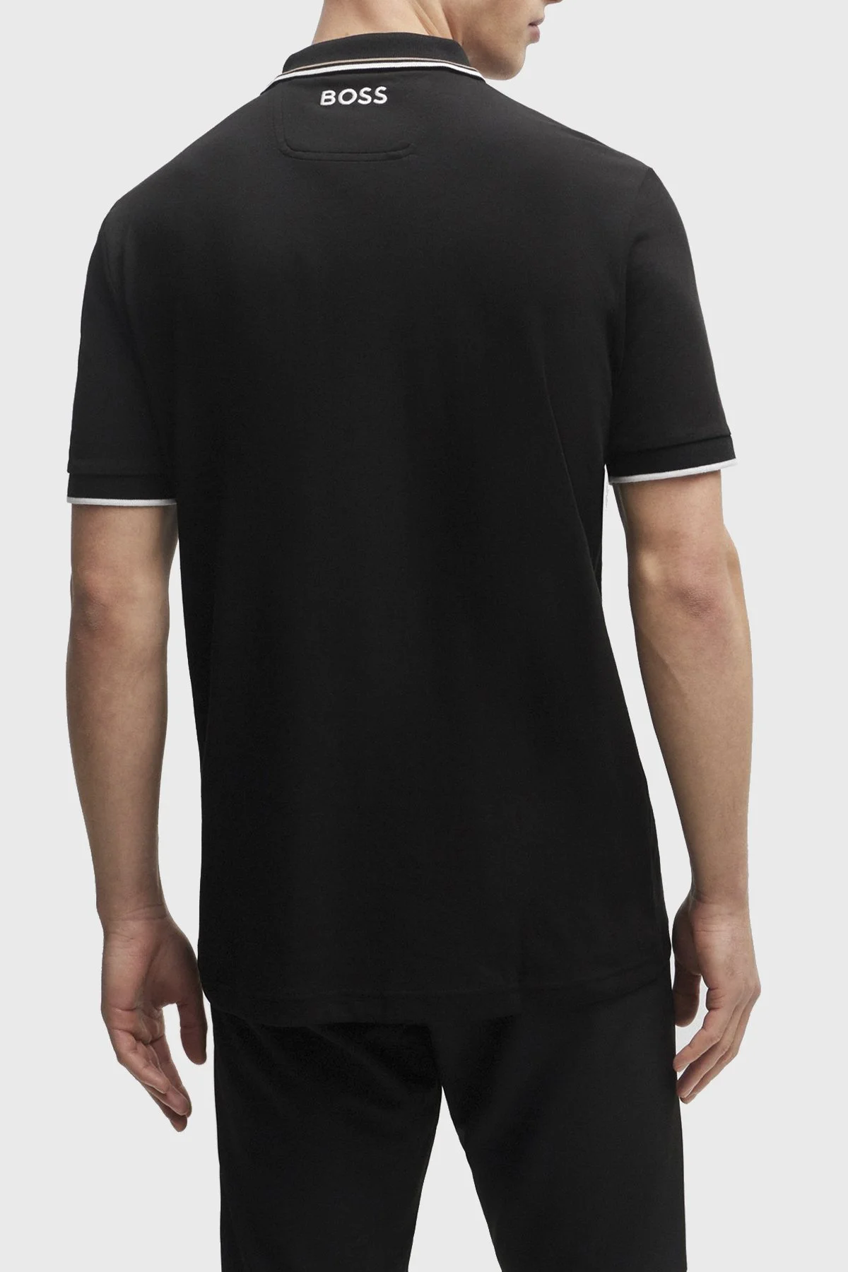Boss Pamuklu Regular Fit Düğmeli Erkek Polo Yaka T Shirt 50469102 002 SİYAH - 4
