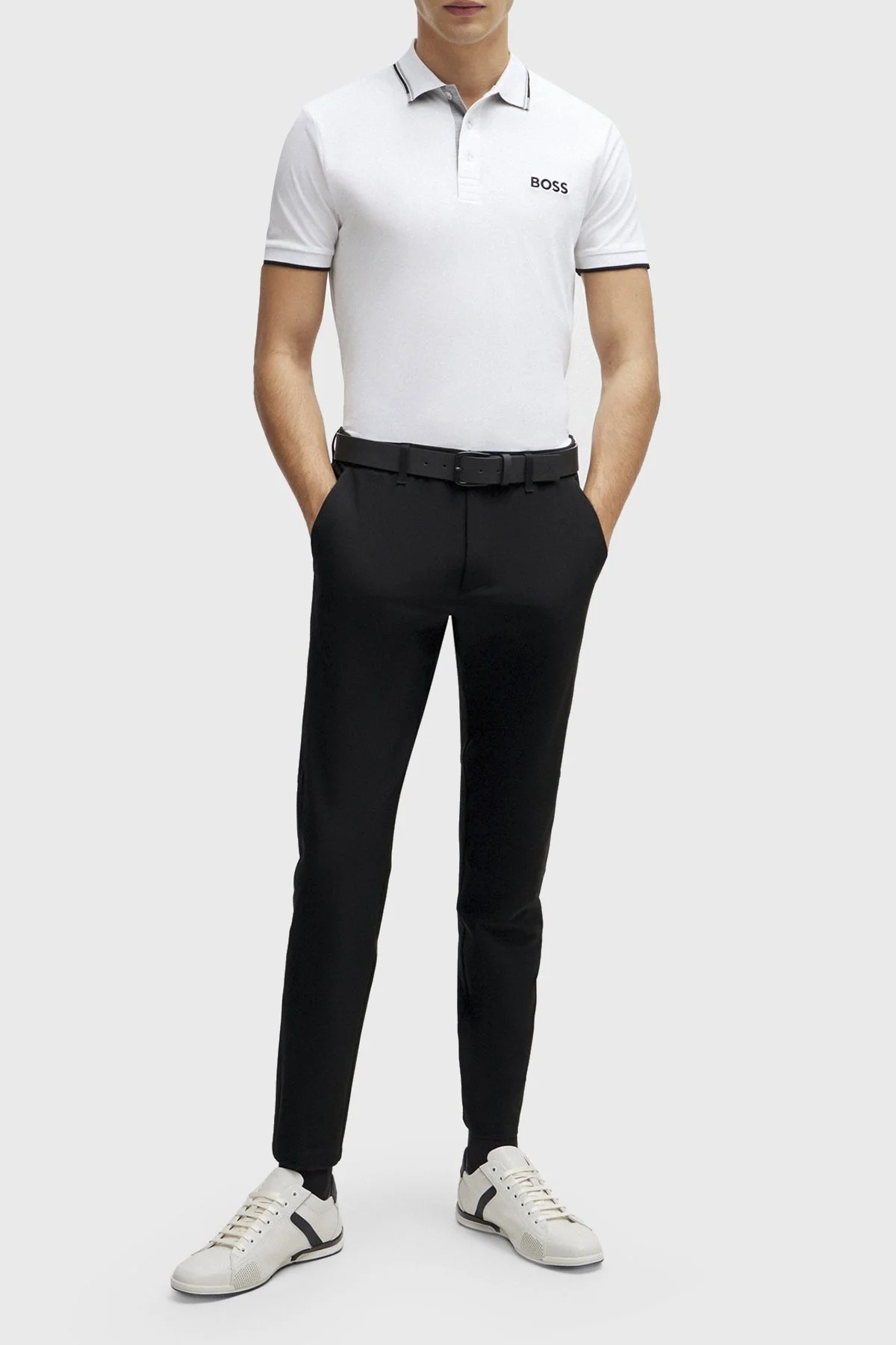 Boss Pamuklu Regular Fit Düğmeli Erkek Polo Yaka T Shirt 50469102 100 BEYAZ - 4