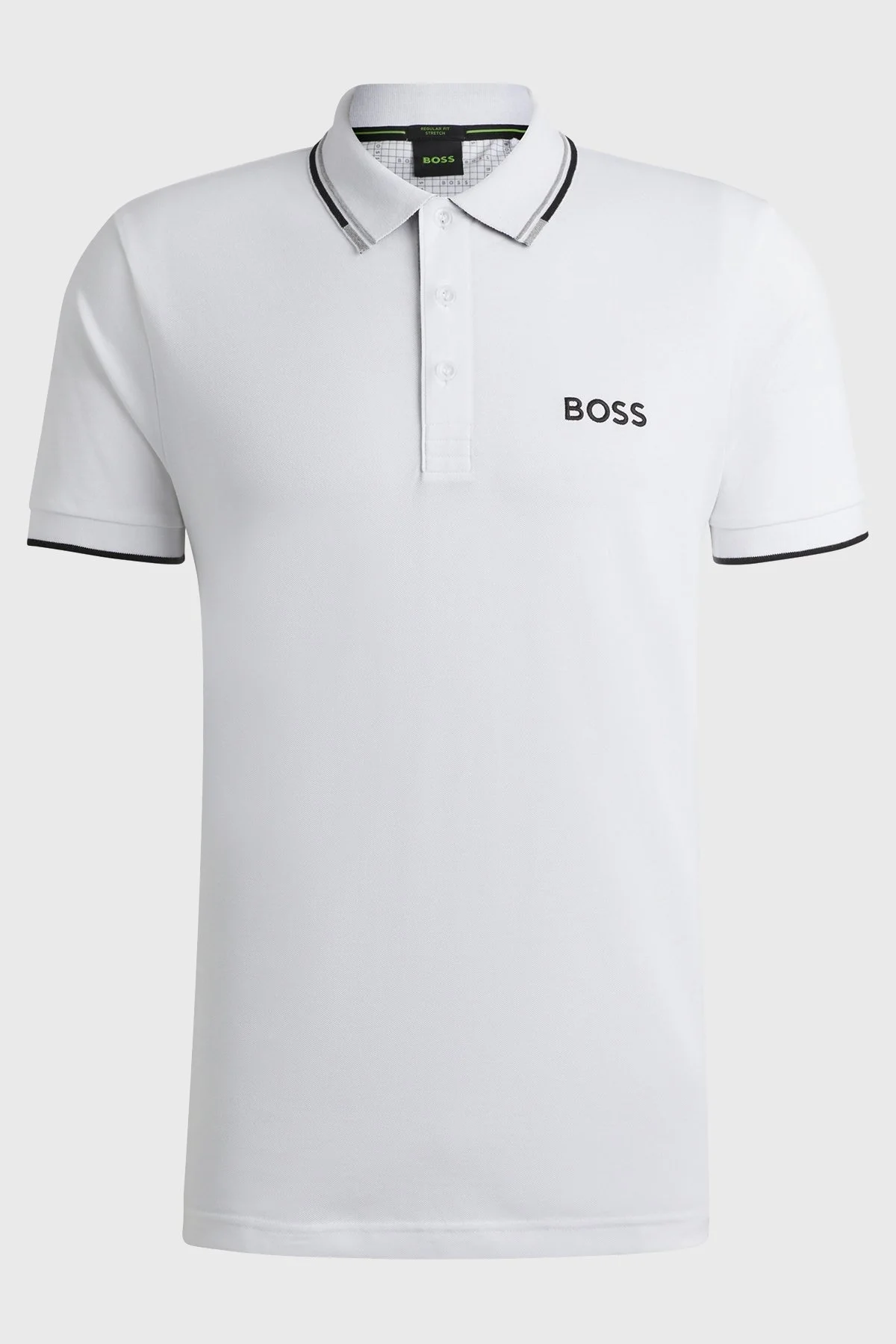 Boss Pamuklu Regular Fit Düğmeli Erkek Polo Yaka T Shirt 50469102 100 BEYAZ - 5