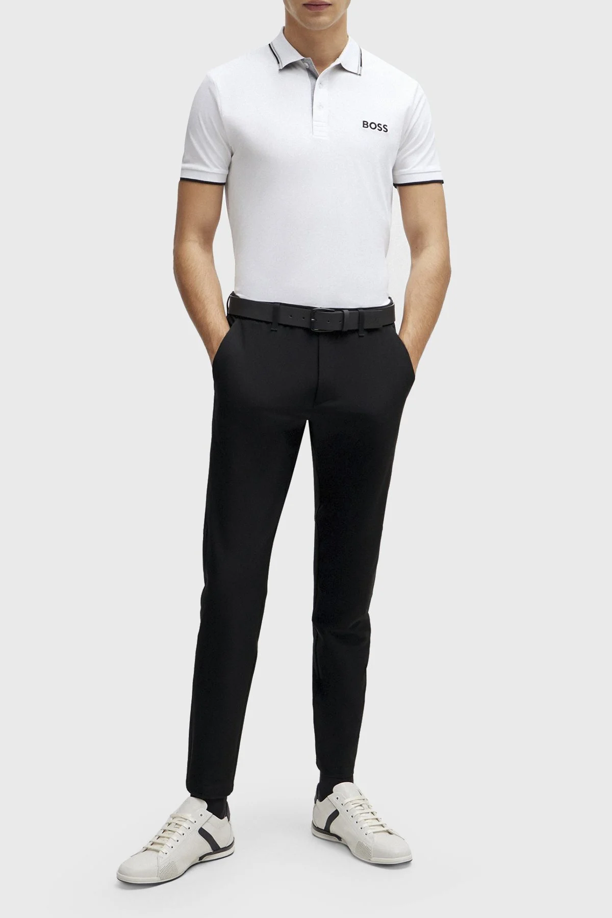 Boss Pamuklu Regular Fit Düğmeli Erkek Polo Yaka T Shirt 50469102 100 BEYAZ - 4