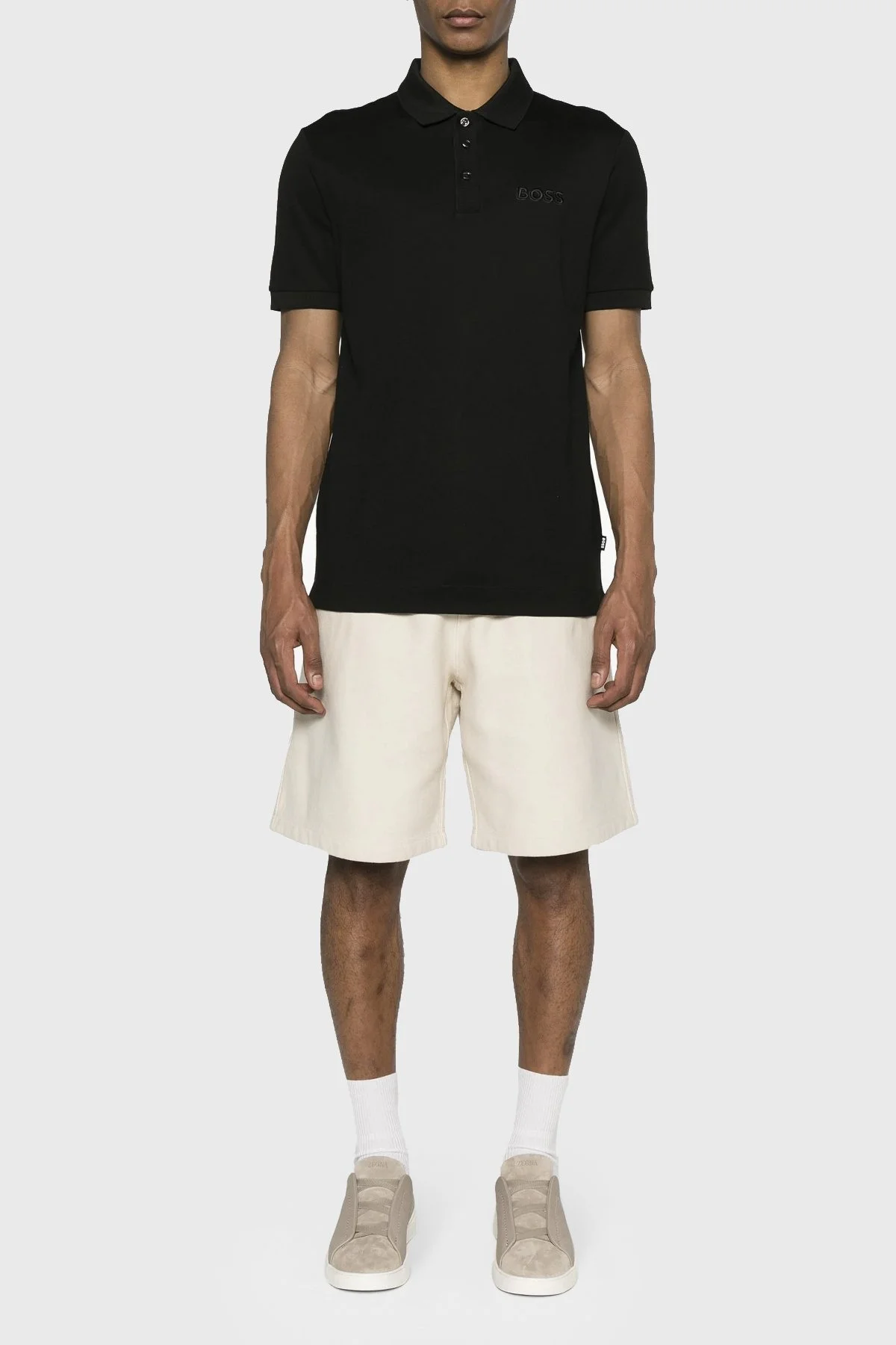 Boss Pamuklu Regular Fit Düğmeli Erkek Polo Yaka T Shirt 50504558 001 SİYAH - 2