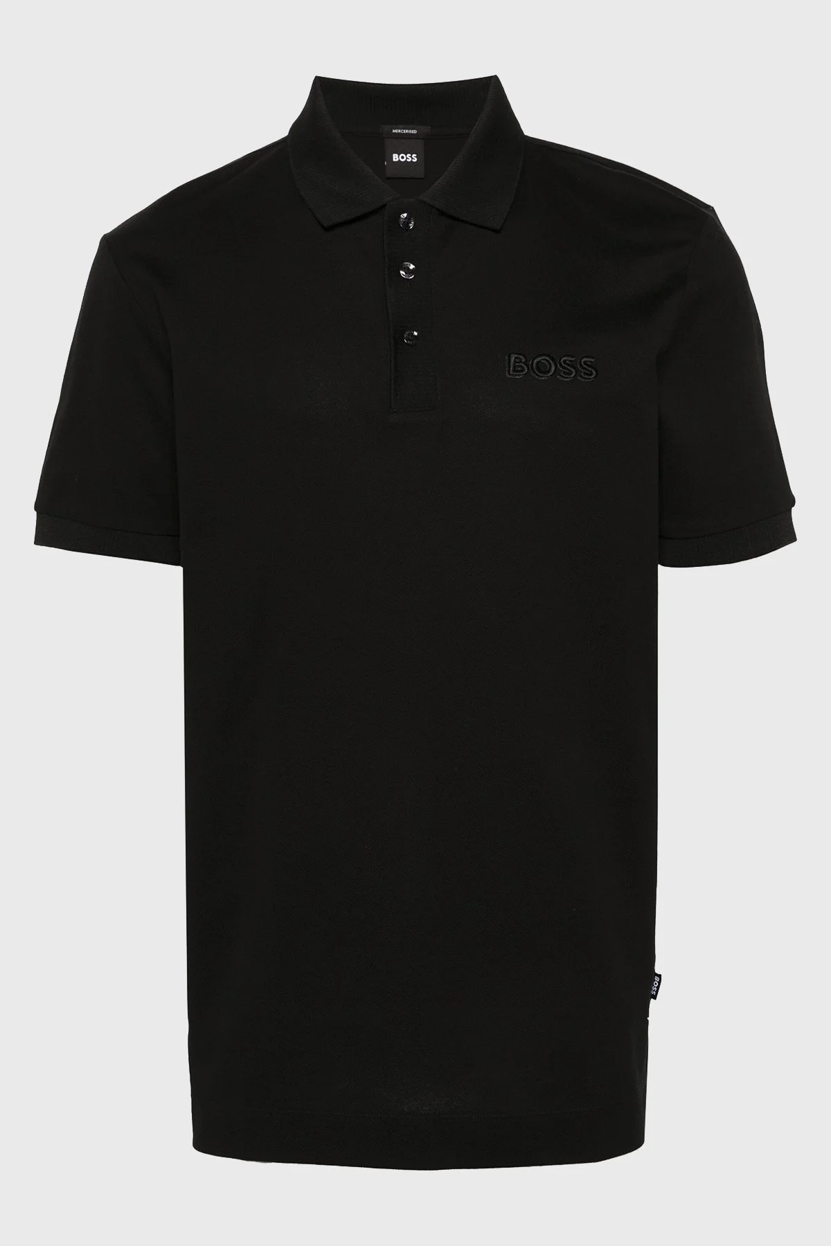 Boss Pamuklu Regular Fit Düğmeli Erkek Polo Yaka T Shirt 50504558 001 SİYAH - 5