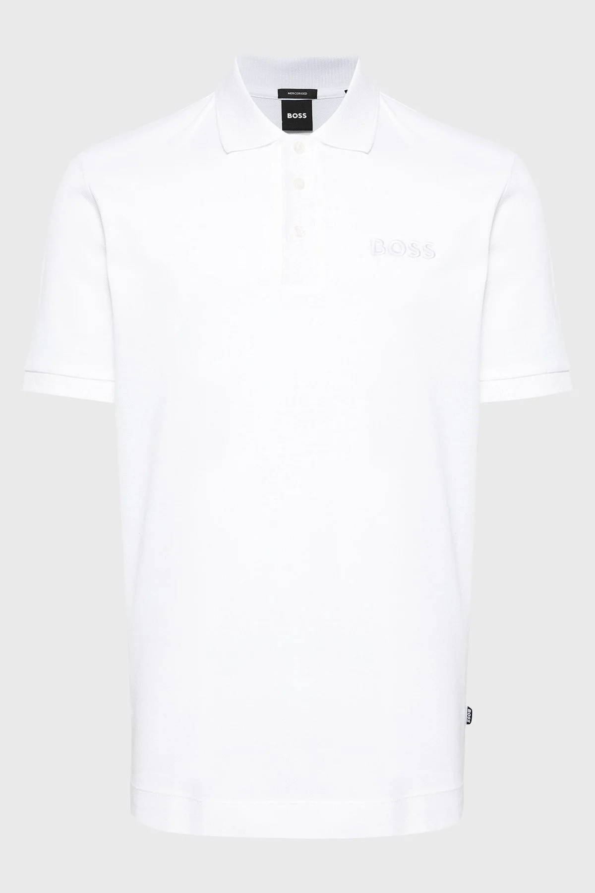 Boss Pamuklu Regular Fit Düğmeli Erkek Polo Yaka T Shirt 50504558 100 BEYAZ - 5