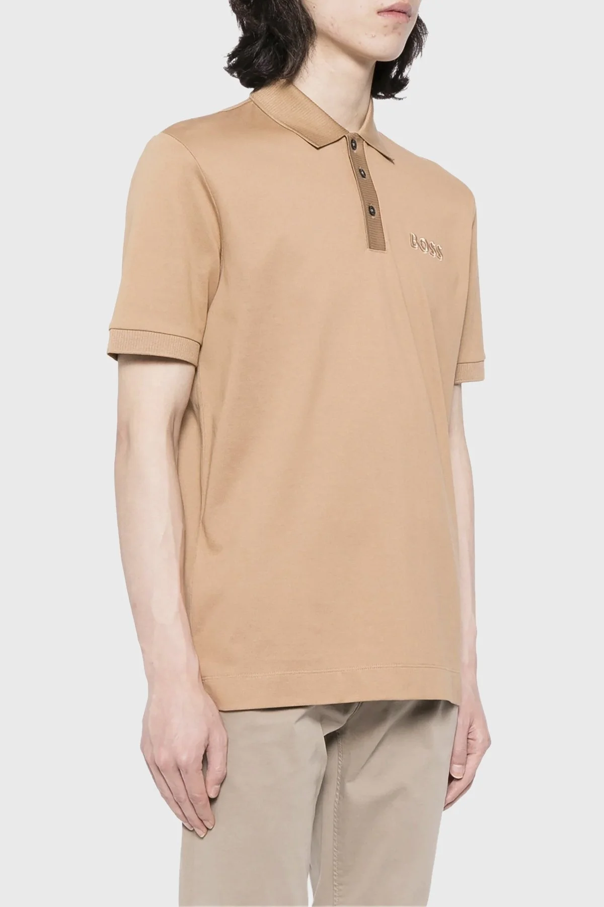 Boss Pamuklu Regular Fit Düğmeli Erkek Polo Yaka T Shirt 50504558 260 KAHVE - 1