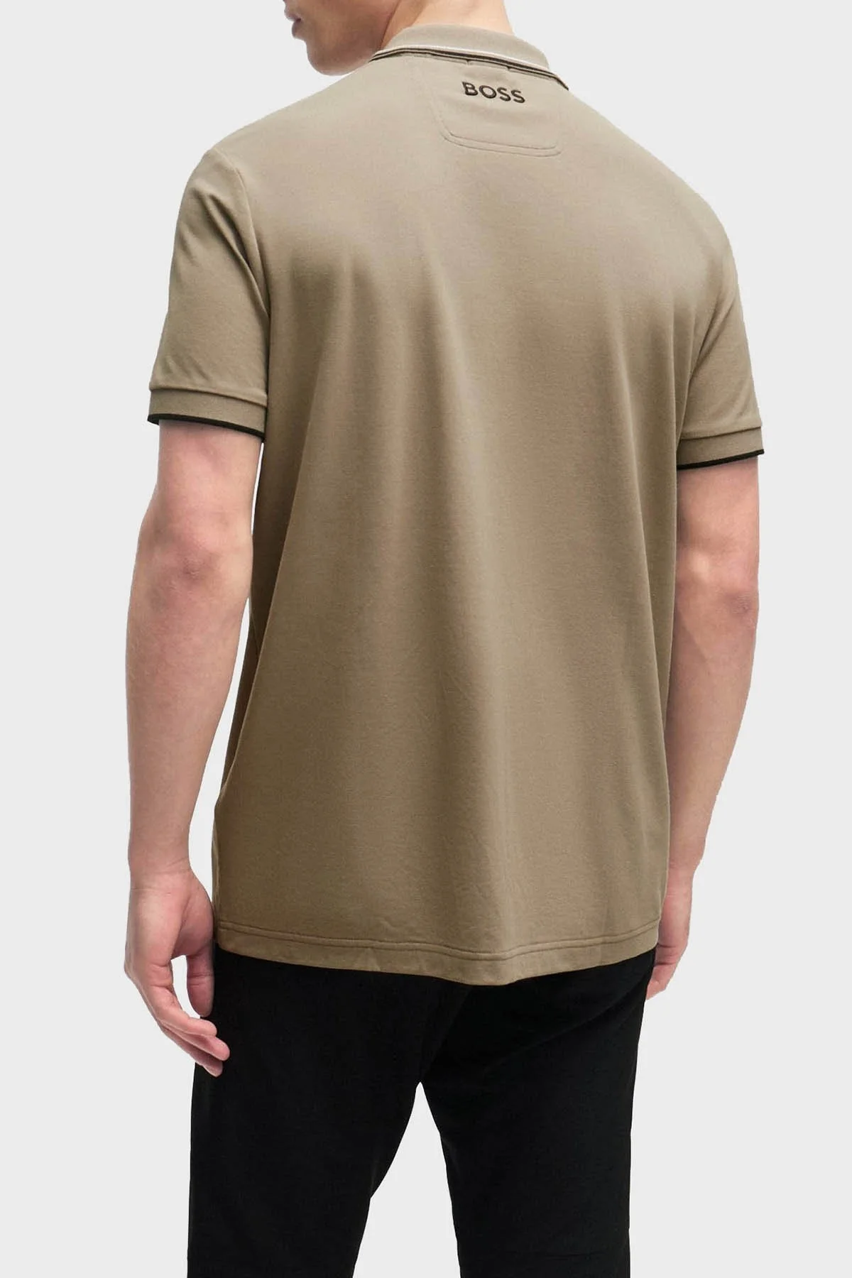 Boss Pamuklu Regular Fit Düğmeli Polo T Shirt Erkek Polo Yaka T Shirt 50469102 334 HAKİ - 2