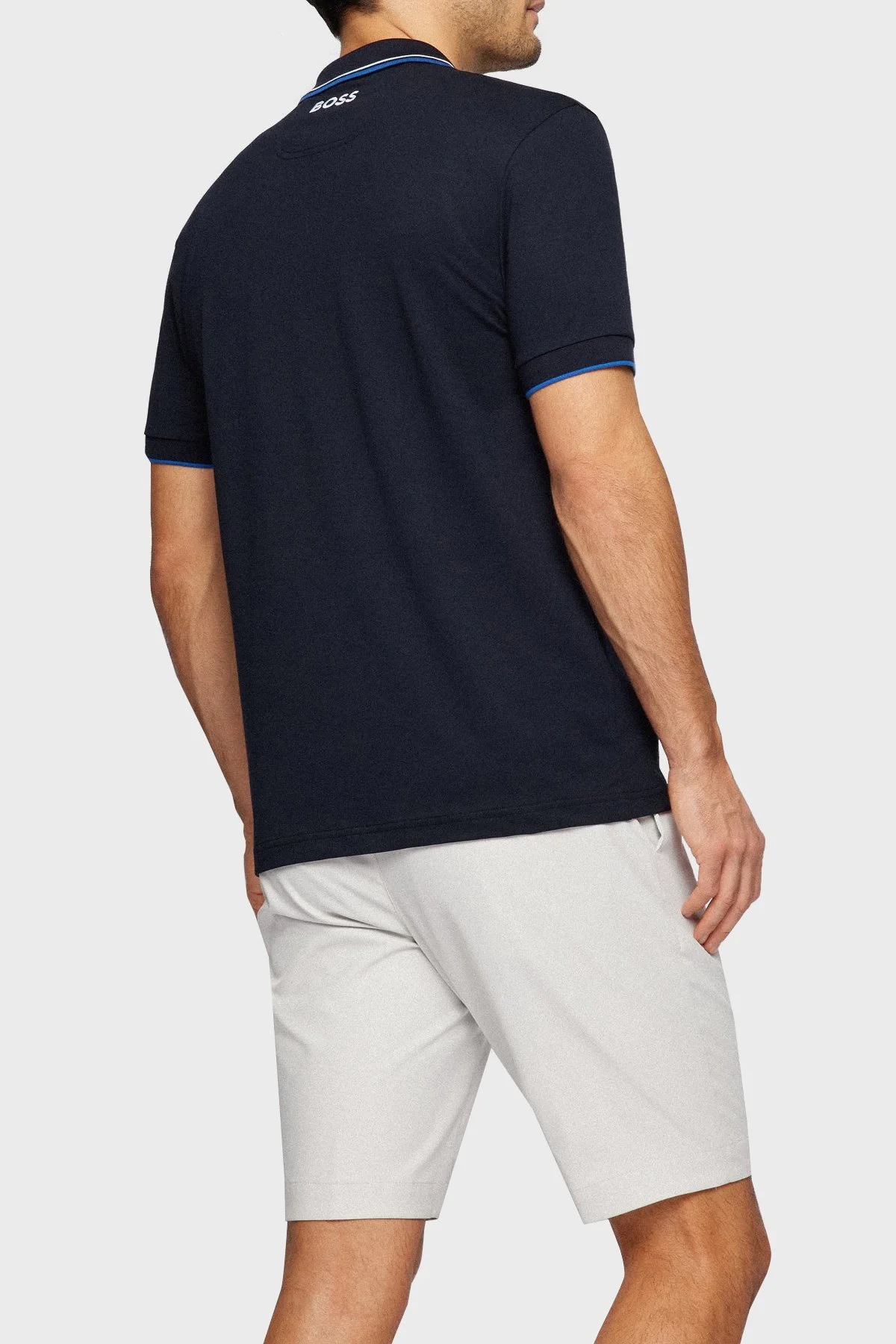 Boss Pamuklu Regular Fit Düğmeli Polo T Shirt Erkek Polo Yaka T Shirt 50469102 402 LACİVERT - 3