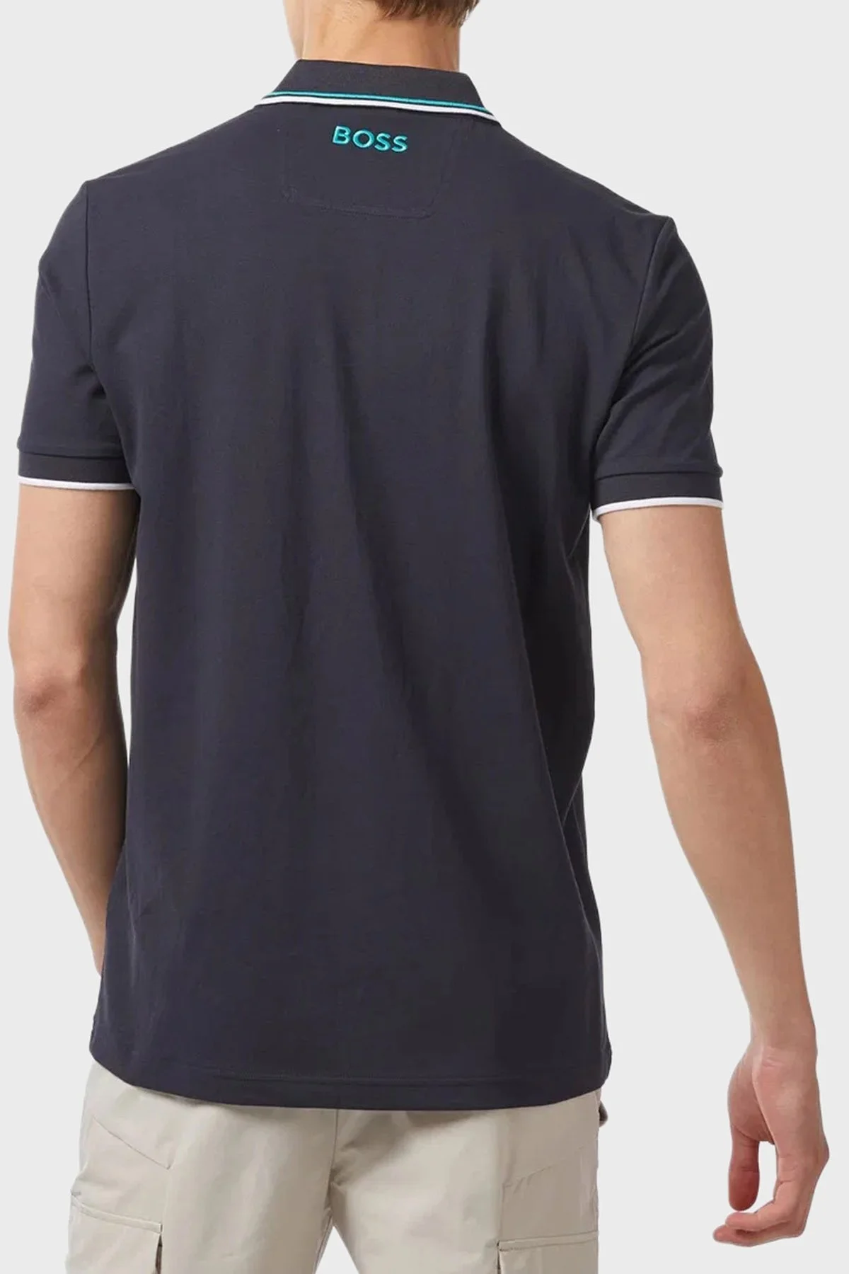 Boss Pamuklu Regular Fit Düğmeli Polo T Shirt Erkek Polo Yaka T Shirt 50469102 403 LACİVERT - 5