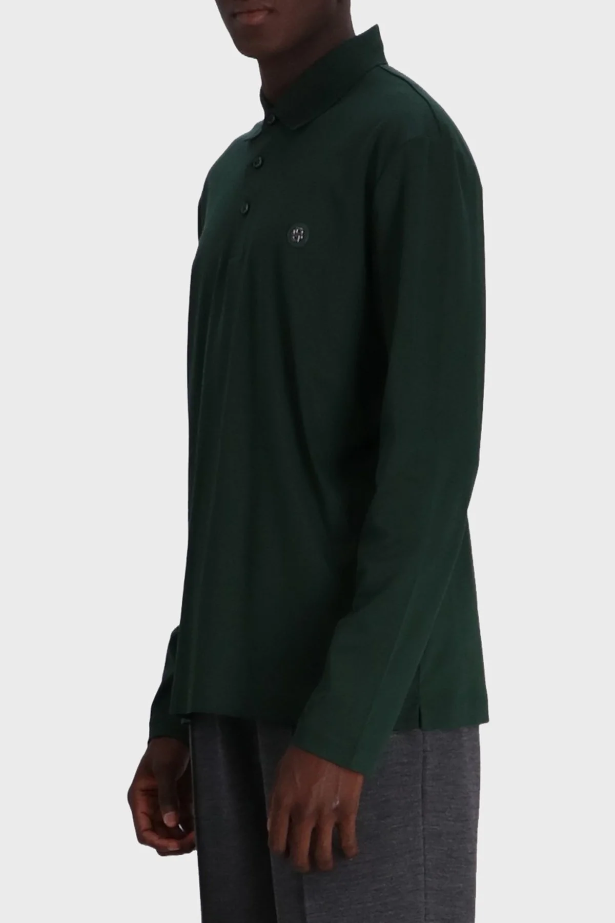 Boss Pamuklu Regular Fit Düğmeli Polo Yaka Erkek Sweat 50523917 385 YEŞİL - 1