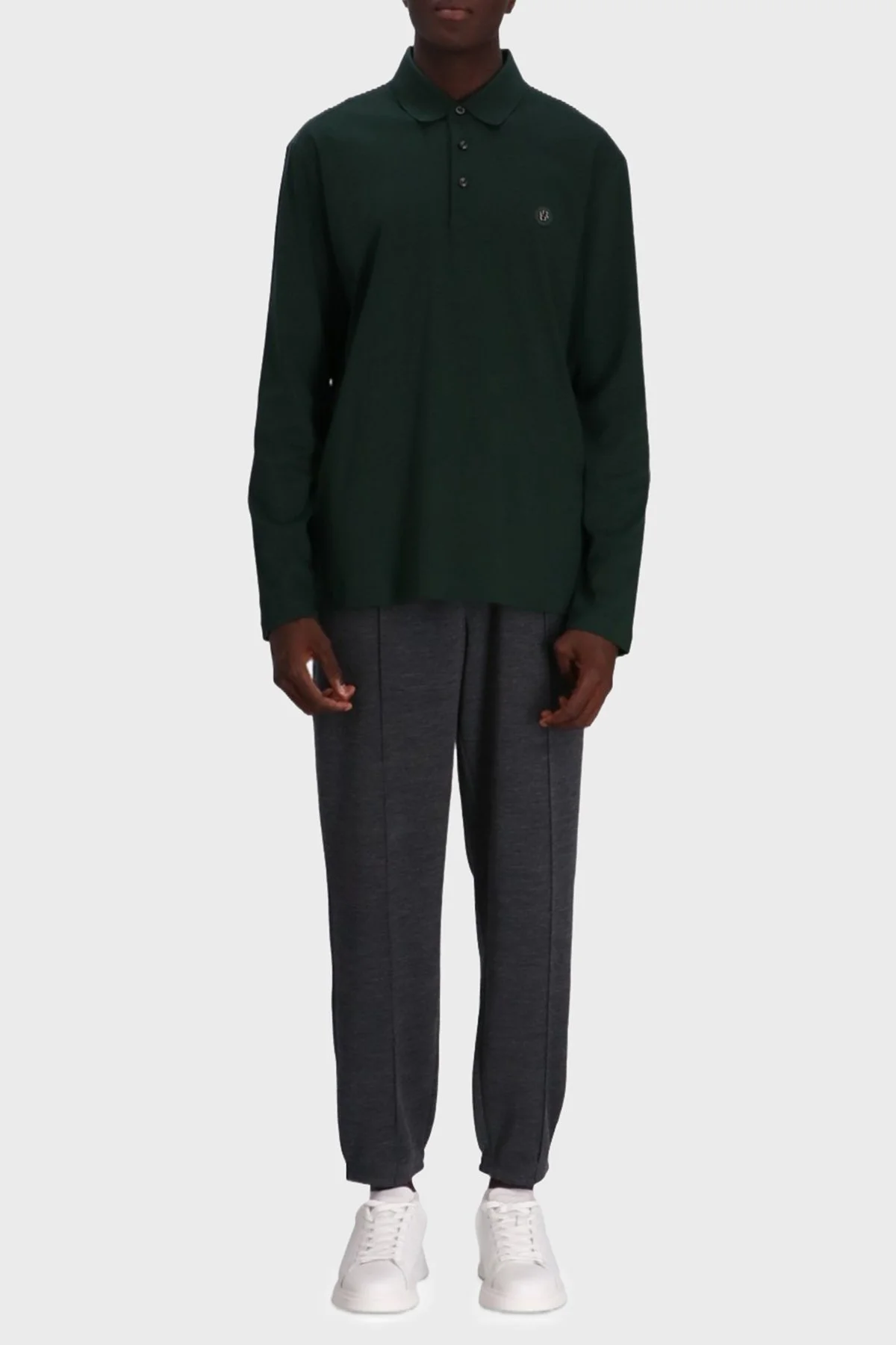 Boss Pamuklu Regular Fit Düğmeli Polo Yaka Erkek Sweat 50523917 385 YEŞİL - 2