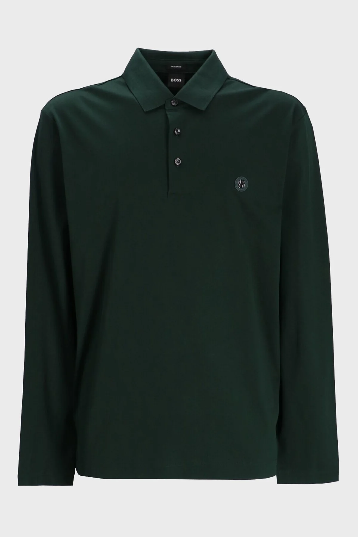 Boss Pamuklu Regular Fit Düğmeli Polo Yaka Erkek Sweat 50523917 385 YEŞİL - 4