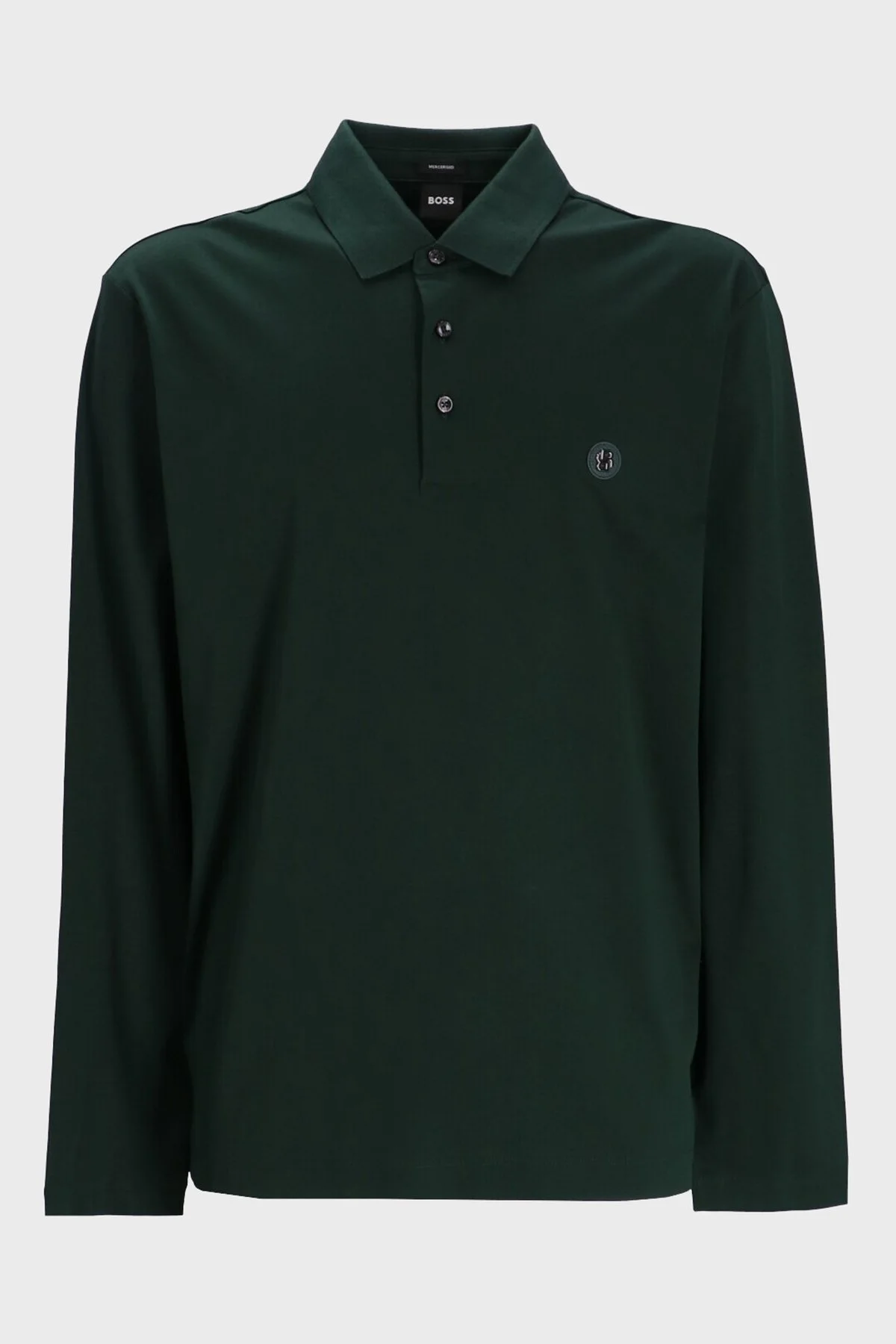 Boss Pamuklu Regular Fit Düğmeli Polo Yaka Erkek Sweat 50523917 385 YEŞİL - 4