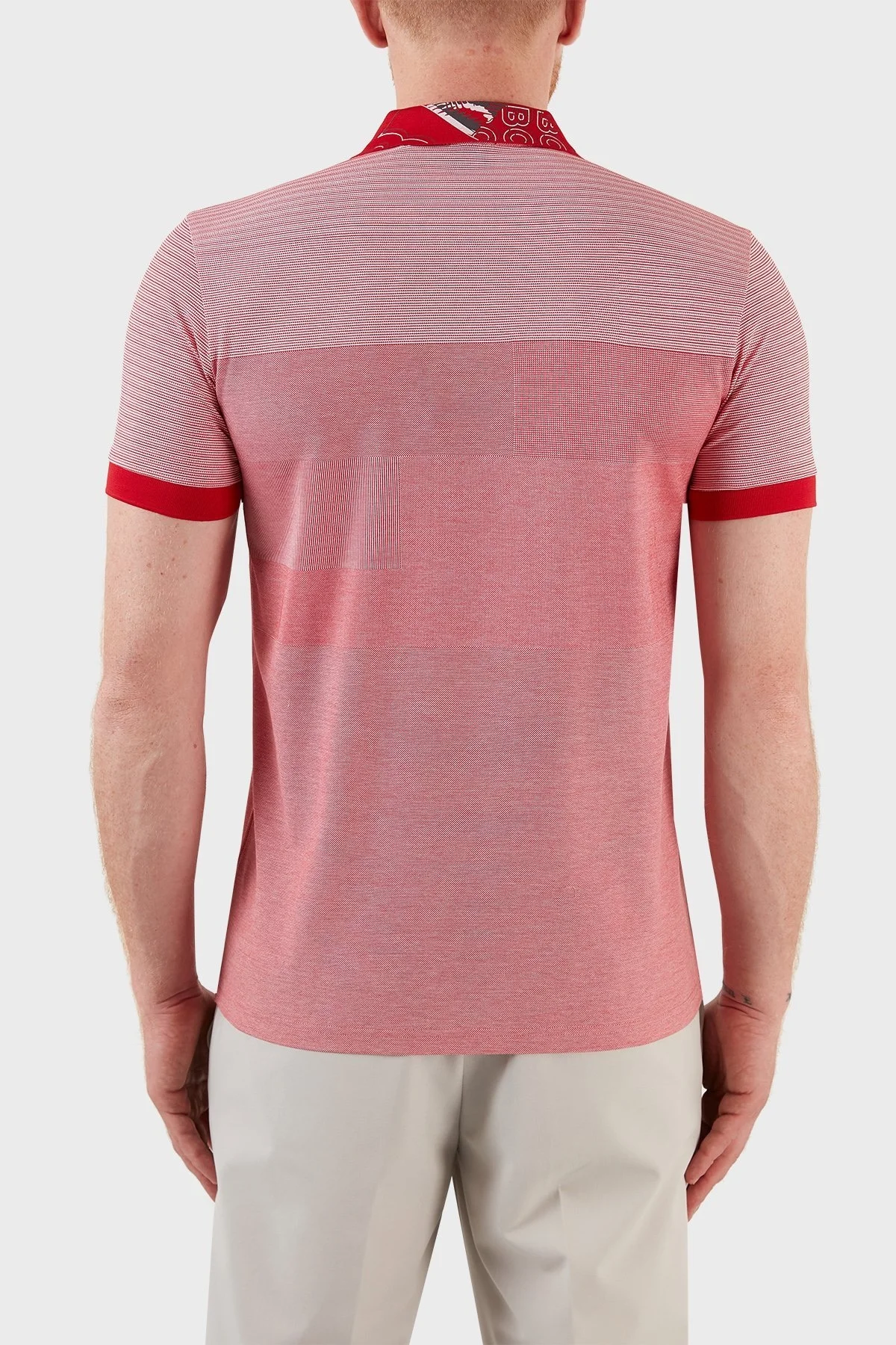 Boss Pamuklu Regular Fit Düğmeli T Shirt Erkek Polo 50466973 610 KIRMIZI - 6