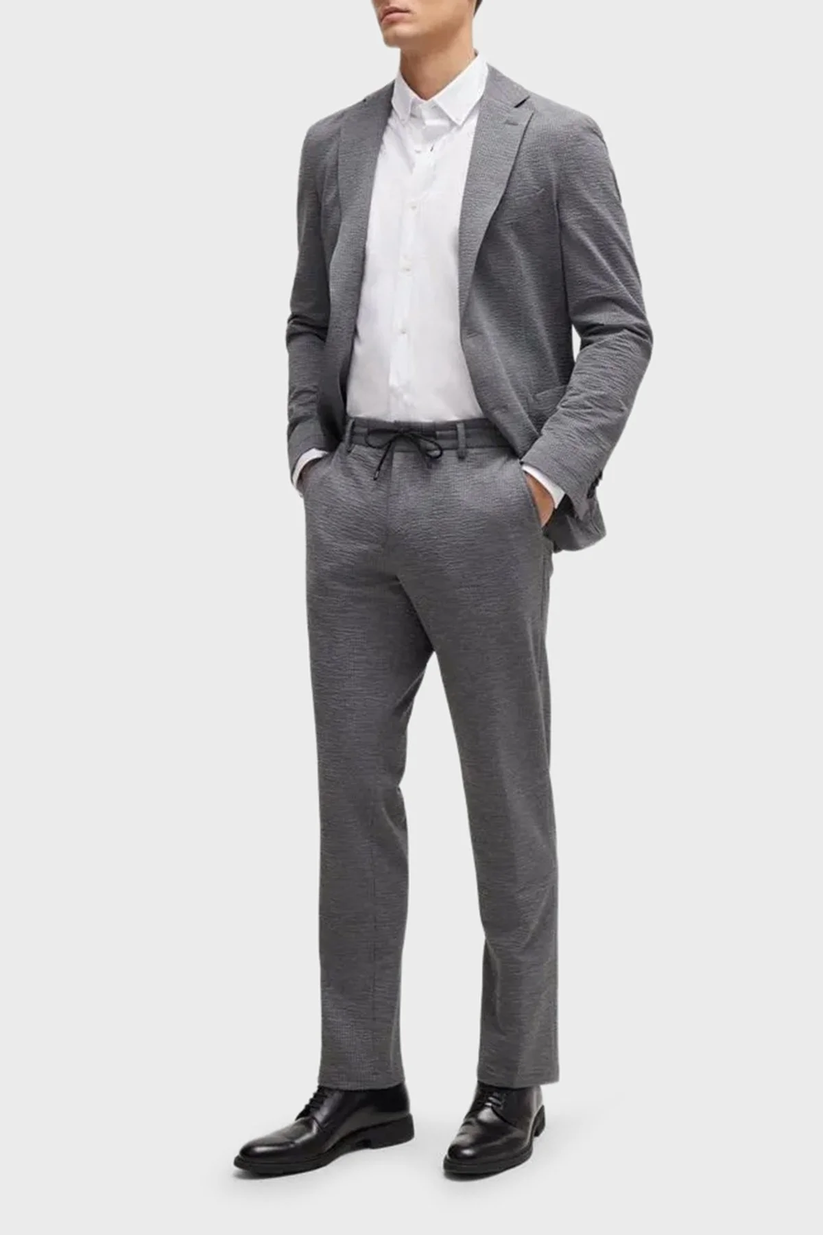 Boss Pamuklu Regular Fit Düğmeli Yaka Casual Erkek Gömlek 50469378 100 BEYAZ - 2