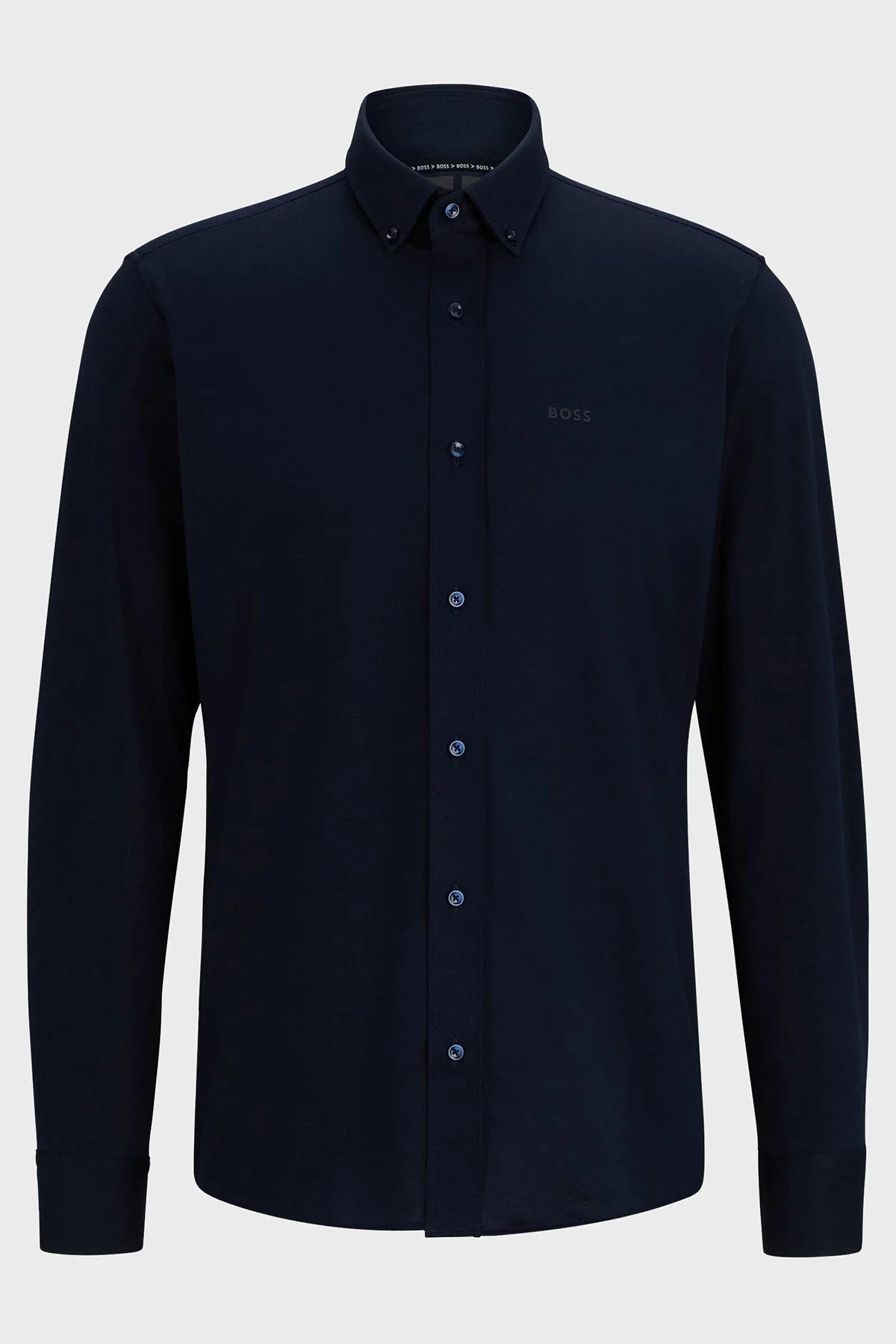 Boss Pamuklu Regular Fit Düğmeli Yaka Casual Erkek Gömlek 50469378 410 LACİVERT - 6