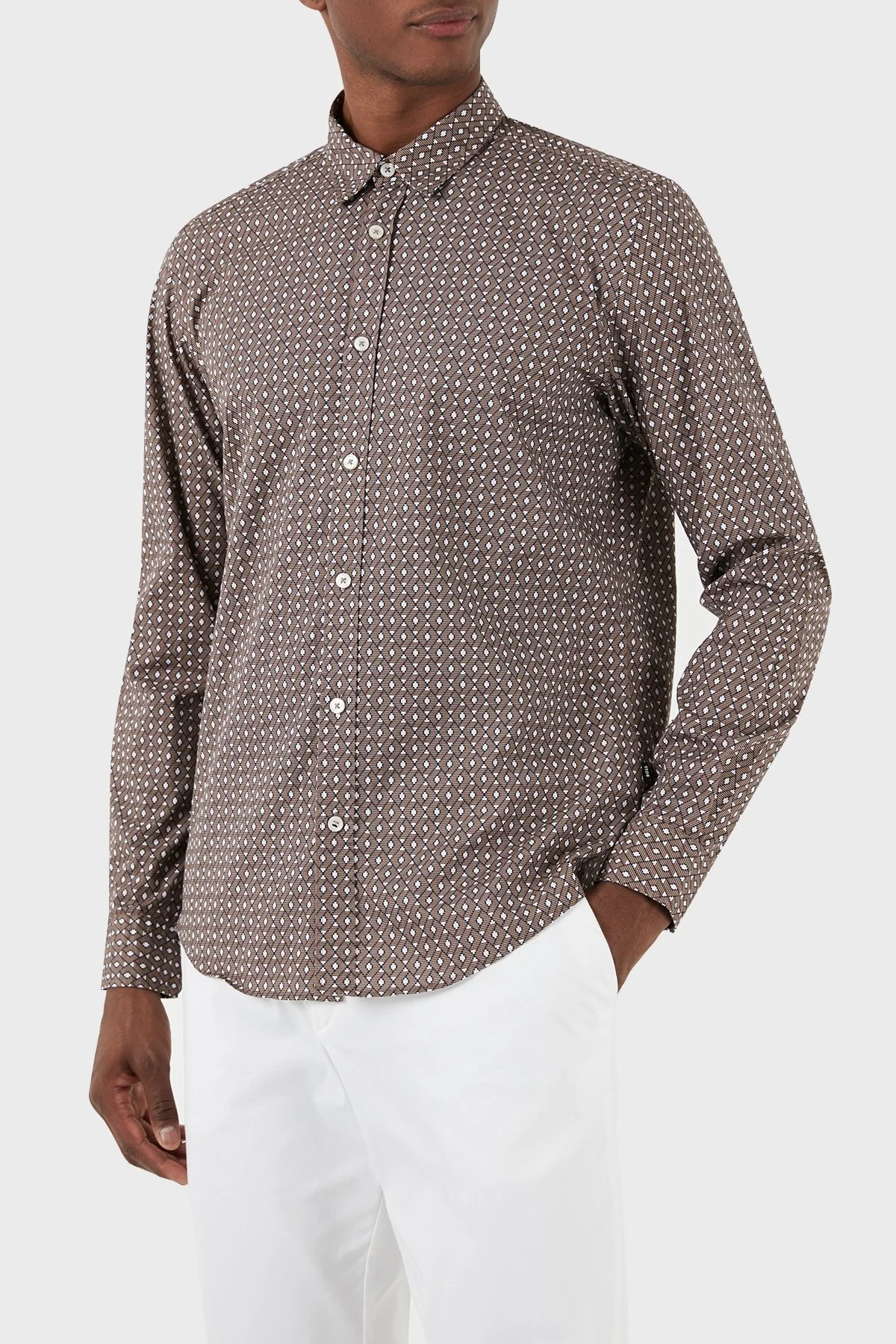 Boss Pamuklu Regular Fit Erkek Gömlek 50508700 249 KAHVE - 7