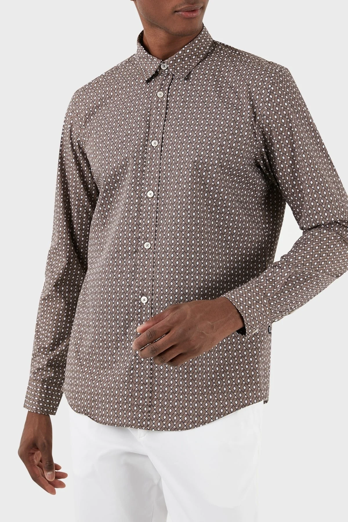 Boss Pamuklu Regular Fit Erkek Gömlek 50508700 249 KAHVE - 10