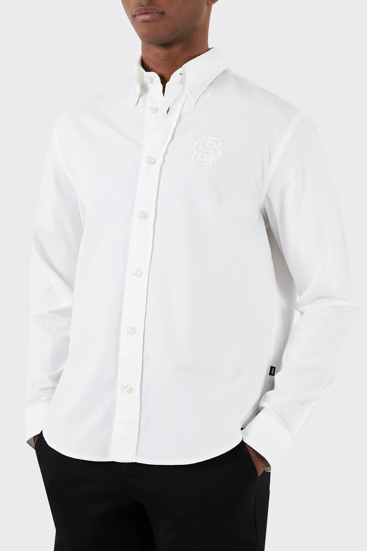 Boss Pamuklu Regular Fit Erkek Gömlek 50514638 100 BEYAZ - 4
