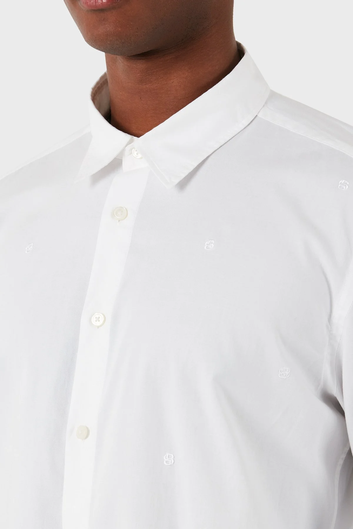 Boss % 100 Pamuk Regular Fit Erkek Gömlek 50528153 100 BEYAZ - 5