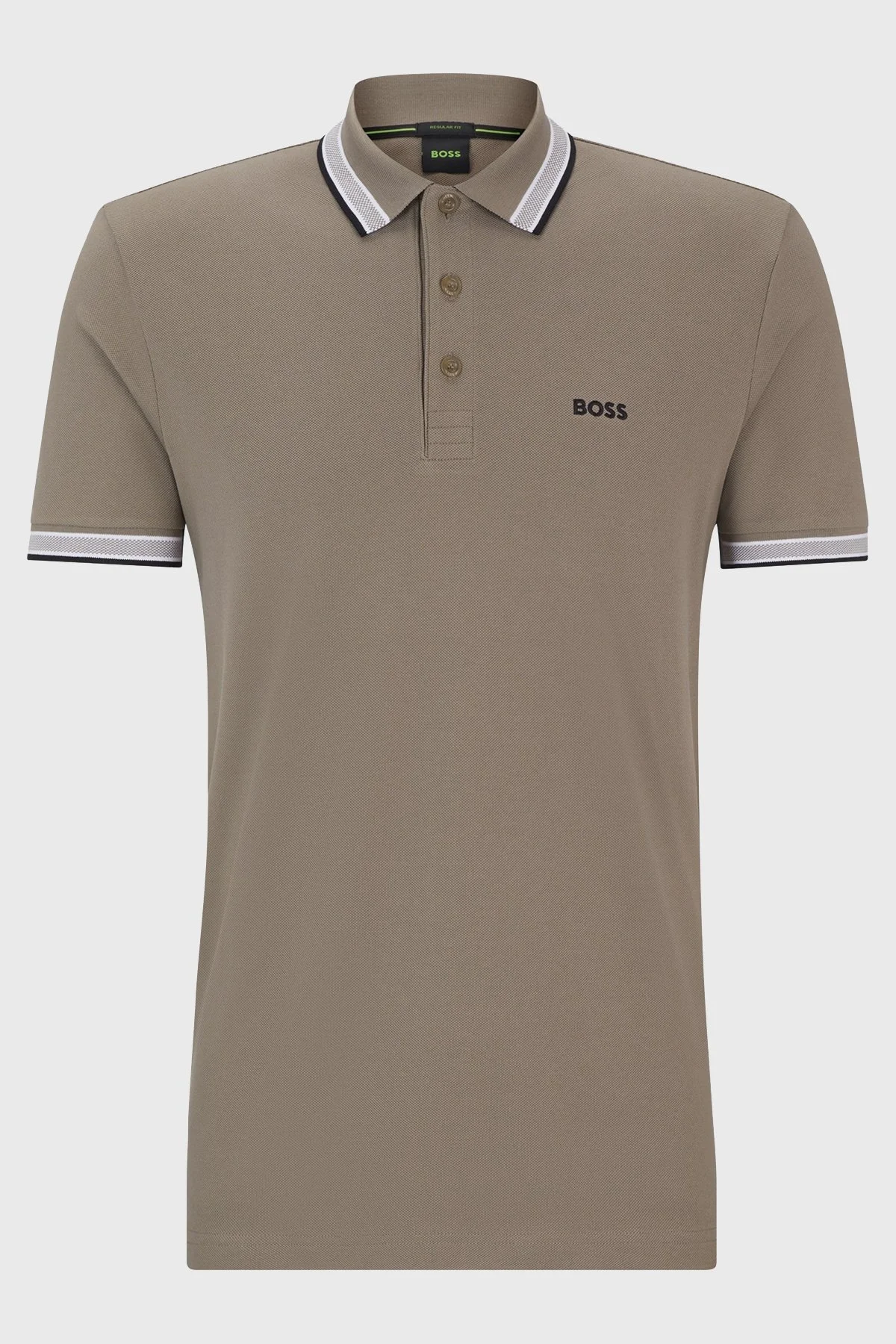Boss Pamuklu Regular Fit Erkek Polo Yaka T Shirt 50469055 334 GRİ - 5