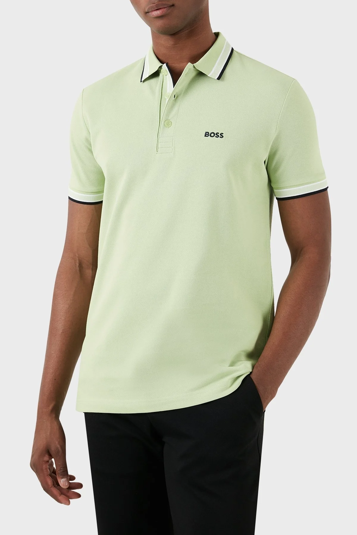 Boss Pamuklu Regular Fit Erkek Polo Yaka T Shirt 50469055 348 YEŞİL - 2