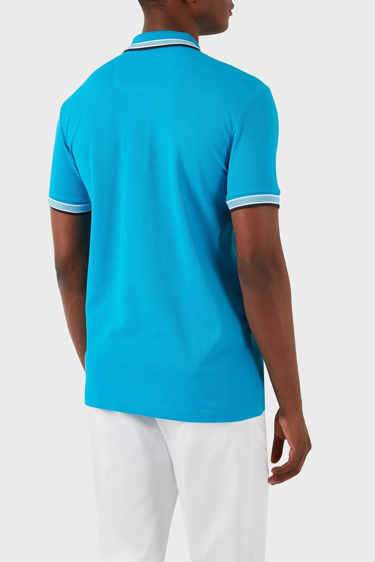 Boss Pamuklu Regular Fit Erkek Polo Yaka T Shirt 50469055 442 MAVİ - 3