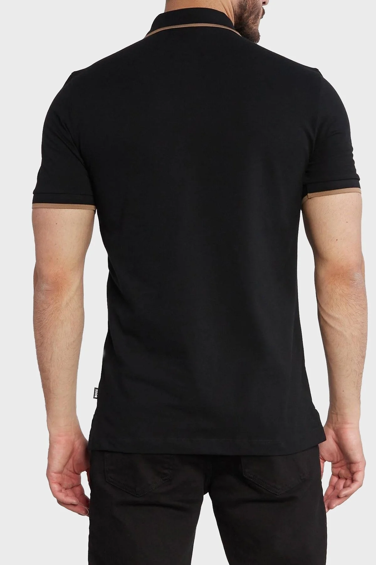 Boss Pamuklu Regular Fit Erkek Polo Yaka T Shirt 50494697 001 SİYAH - 5