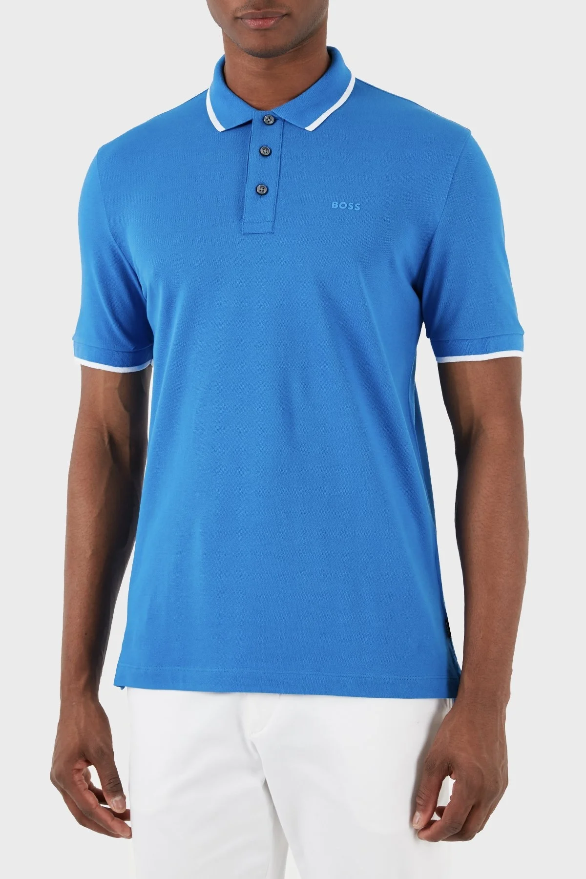 Boss Pamuklu Regular Fit Erkek Polo Yaka T Shirt 50494697 437 LACİVERT - 1